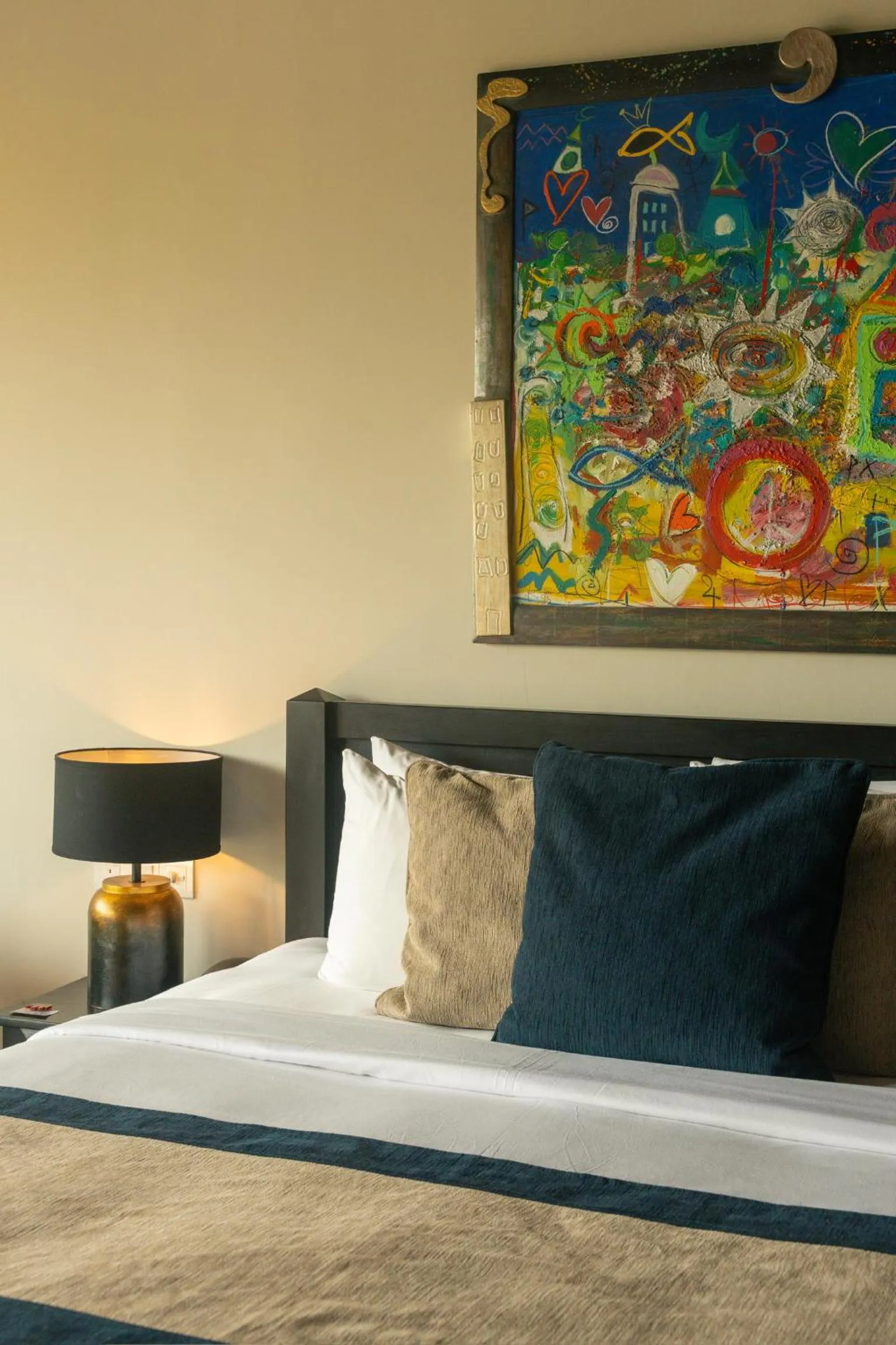 Bed in DORMERO Hotel Sri Lanka Hikkaduwa Beach