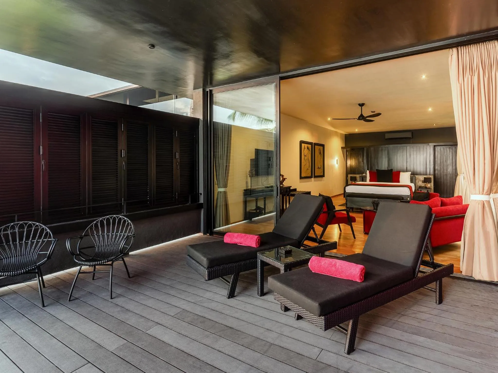 Balcony/Terrace in DORMERO Hotel Sri Lanka Hikkaduwa Beach