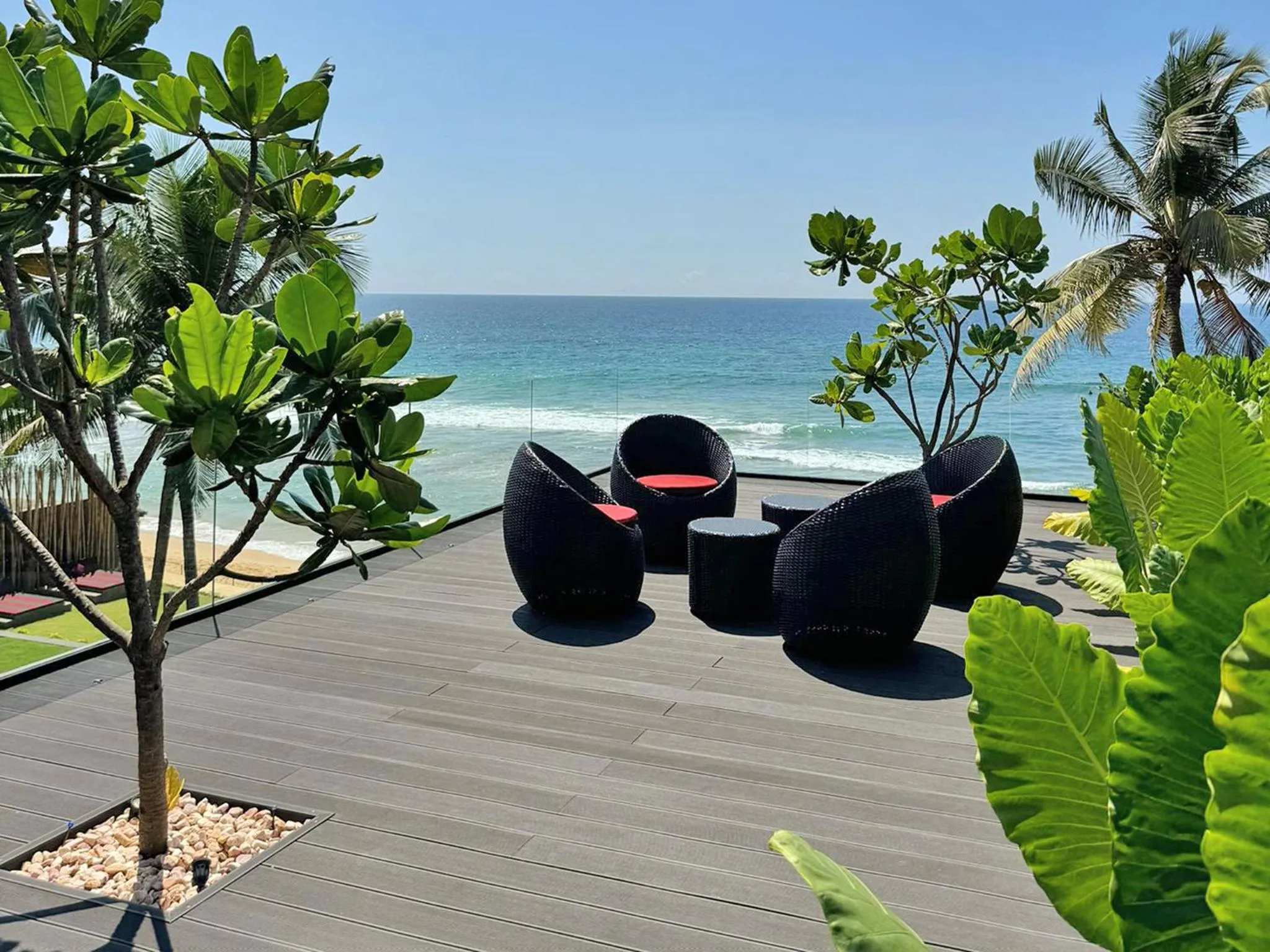 Balcony/Terrace in DORMERO Hotel Sri Lanka Hikkaduwa Beach