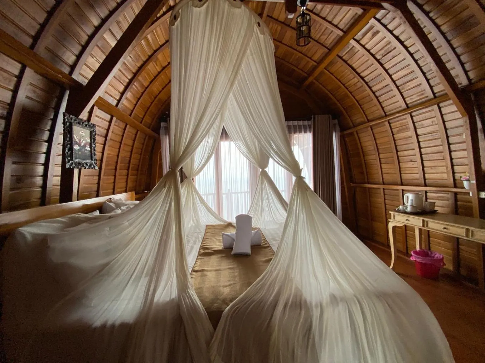 Bed in Suwehan Beach Cliff House by BIJAK