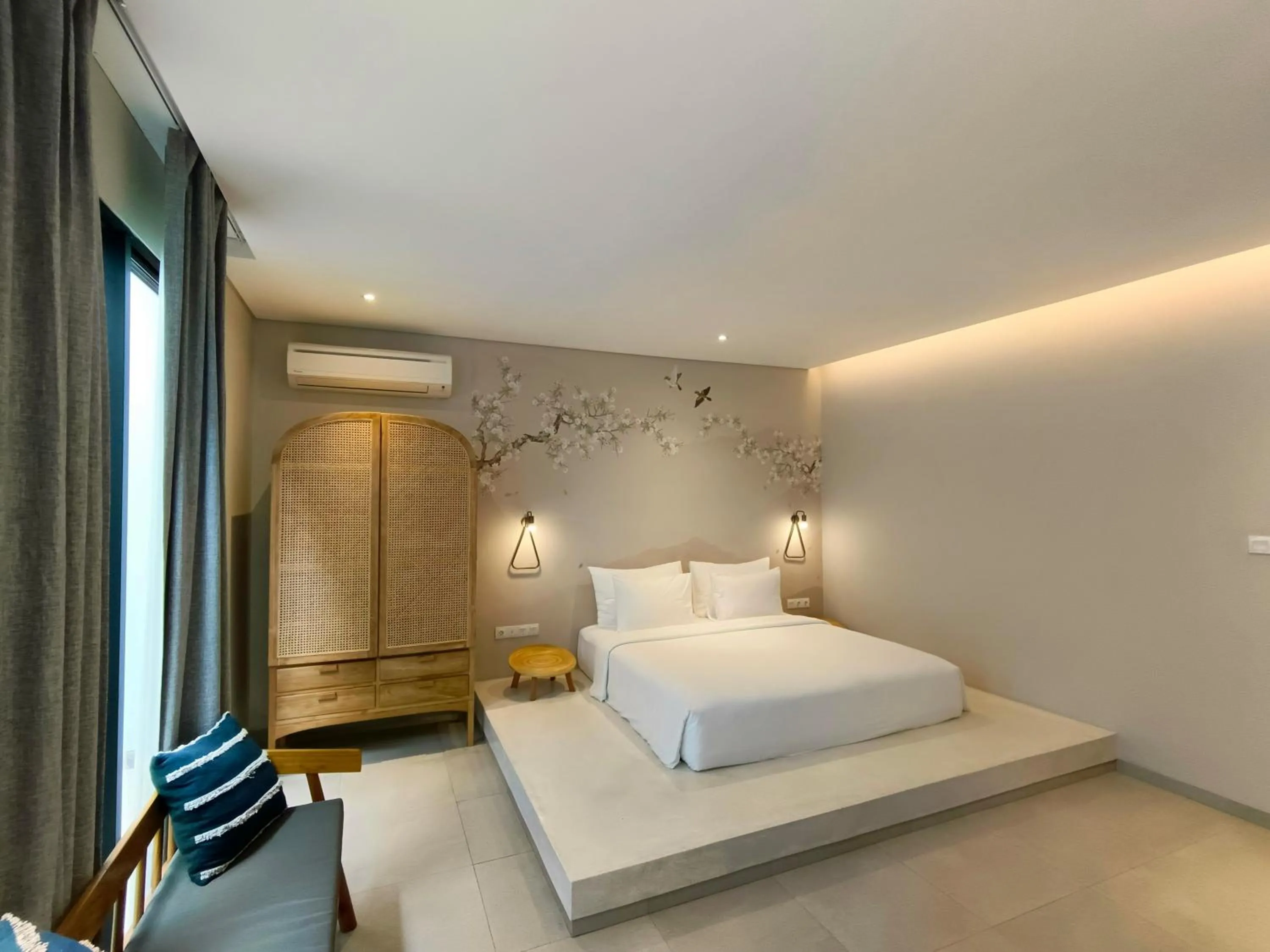 Bed in Biloba Villas and Suites Canggu