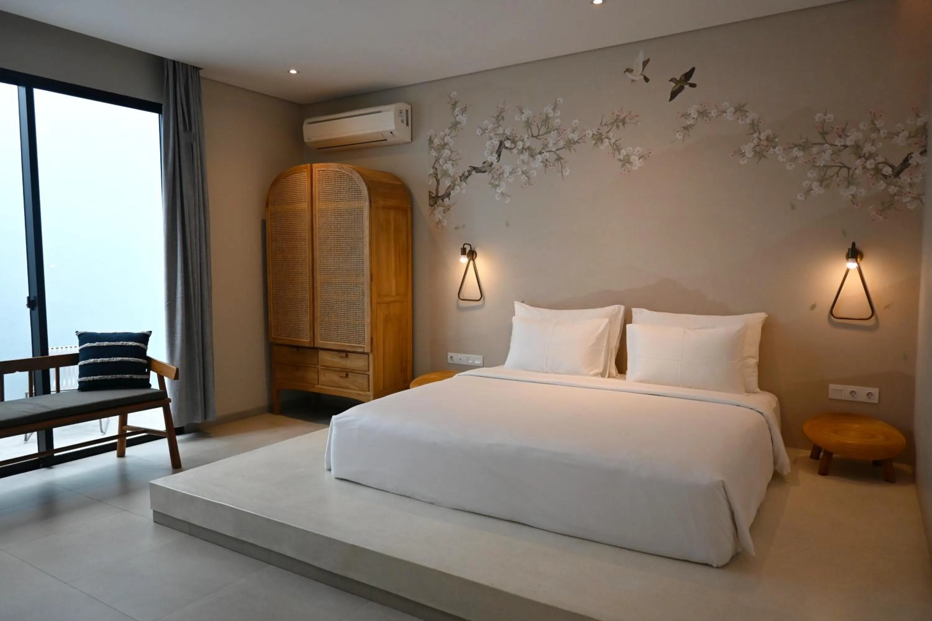 Bed in Biloba Villas and Suites Canggu