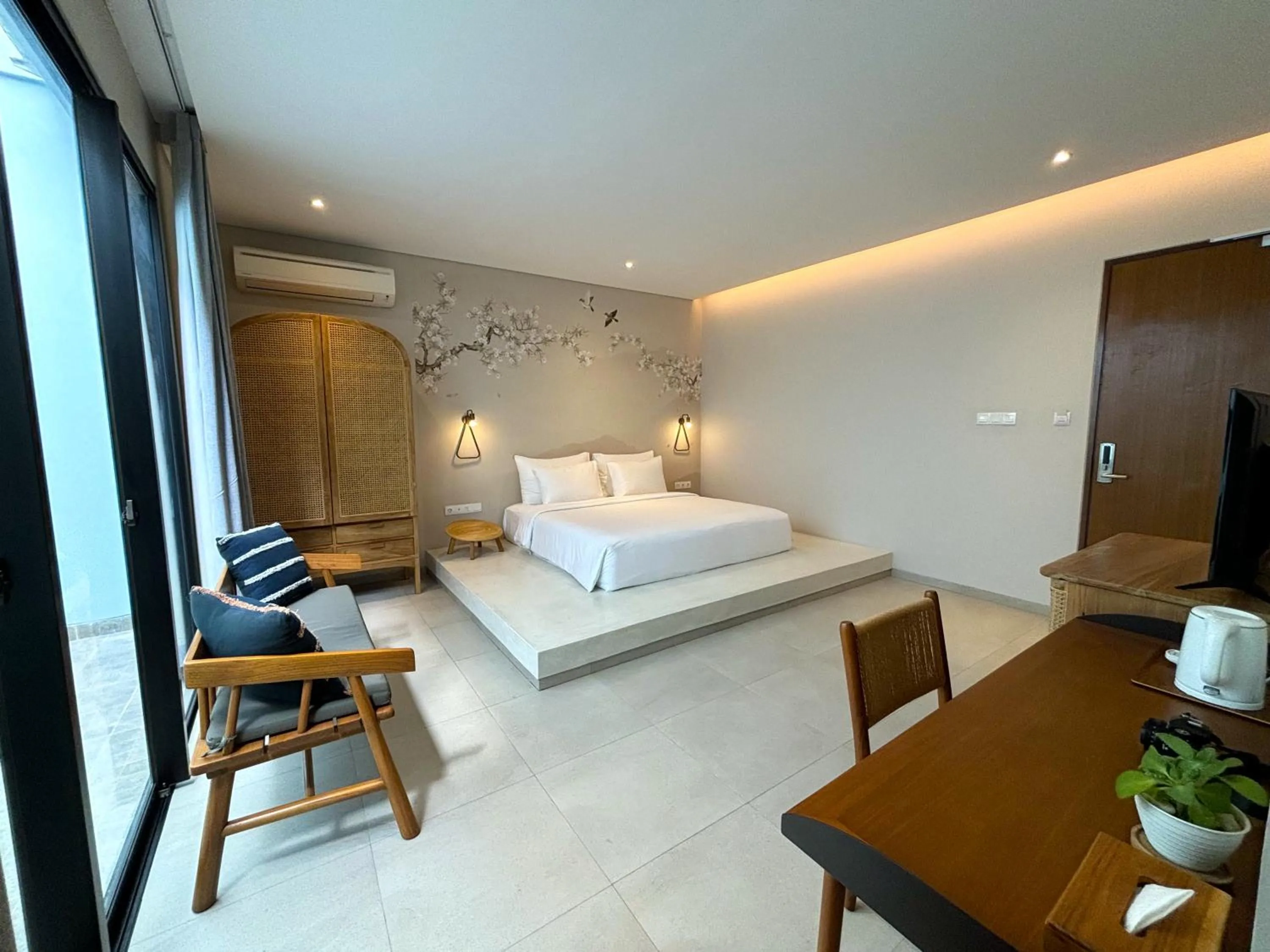 Bed in Biloba Villas and Suites Canggu