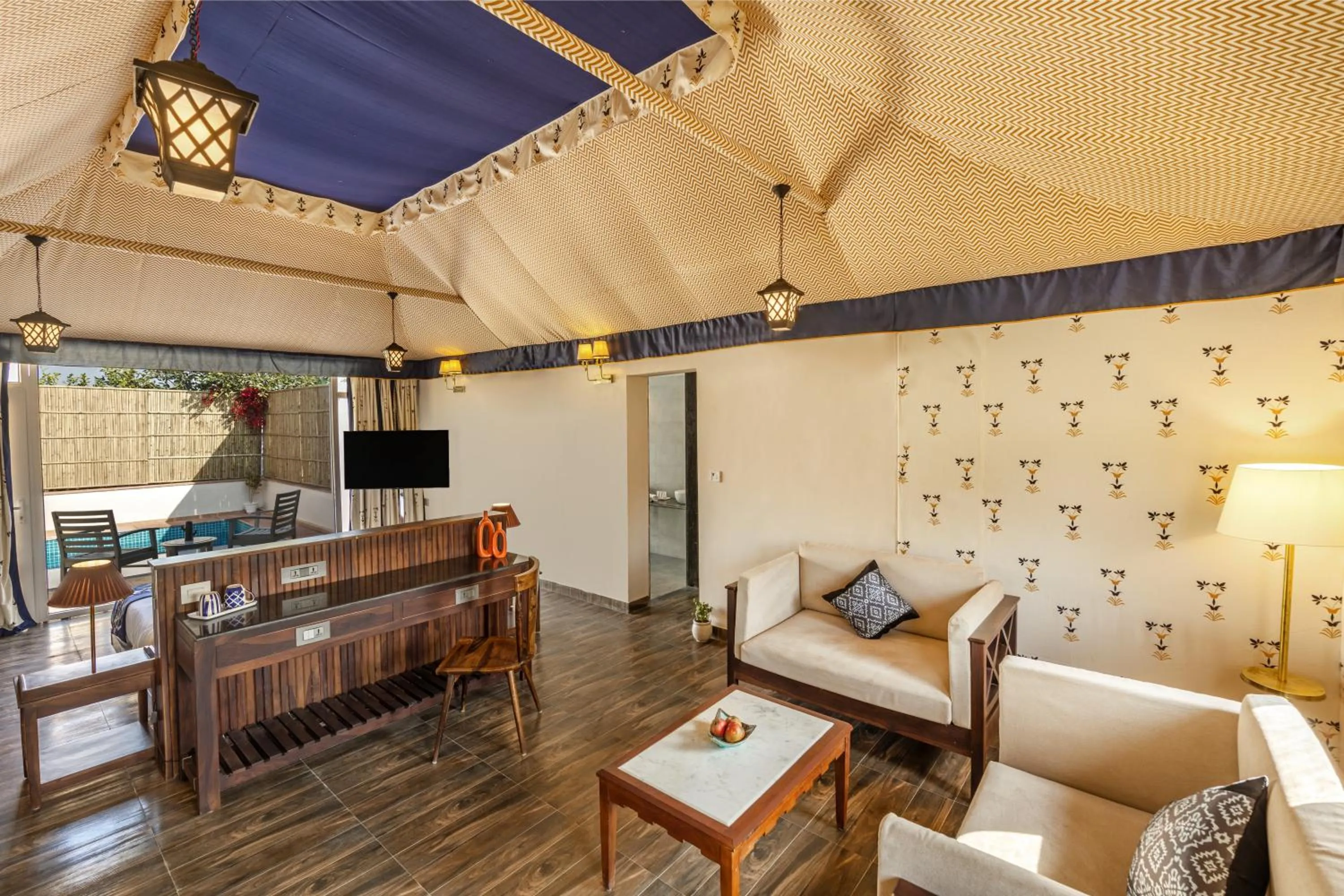 Living room in Sterling ReWild Sariska