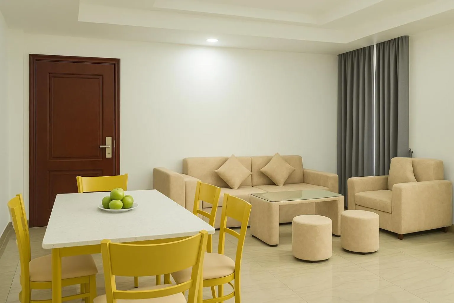 Living room in Try Residence, The Elysée Koh Pich