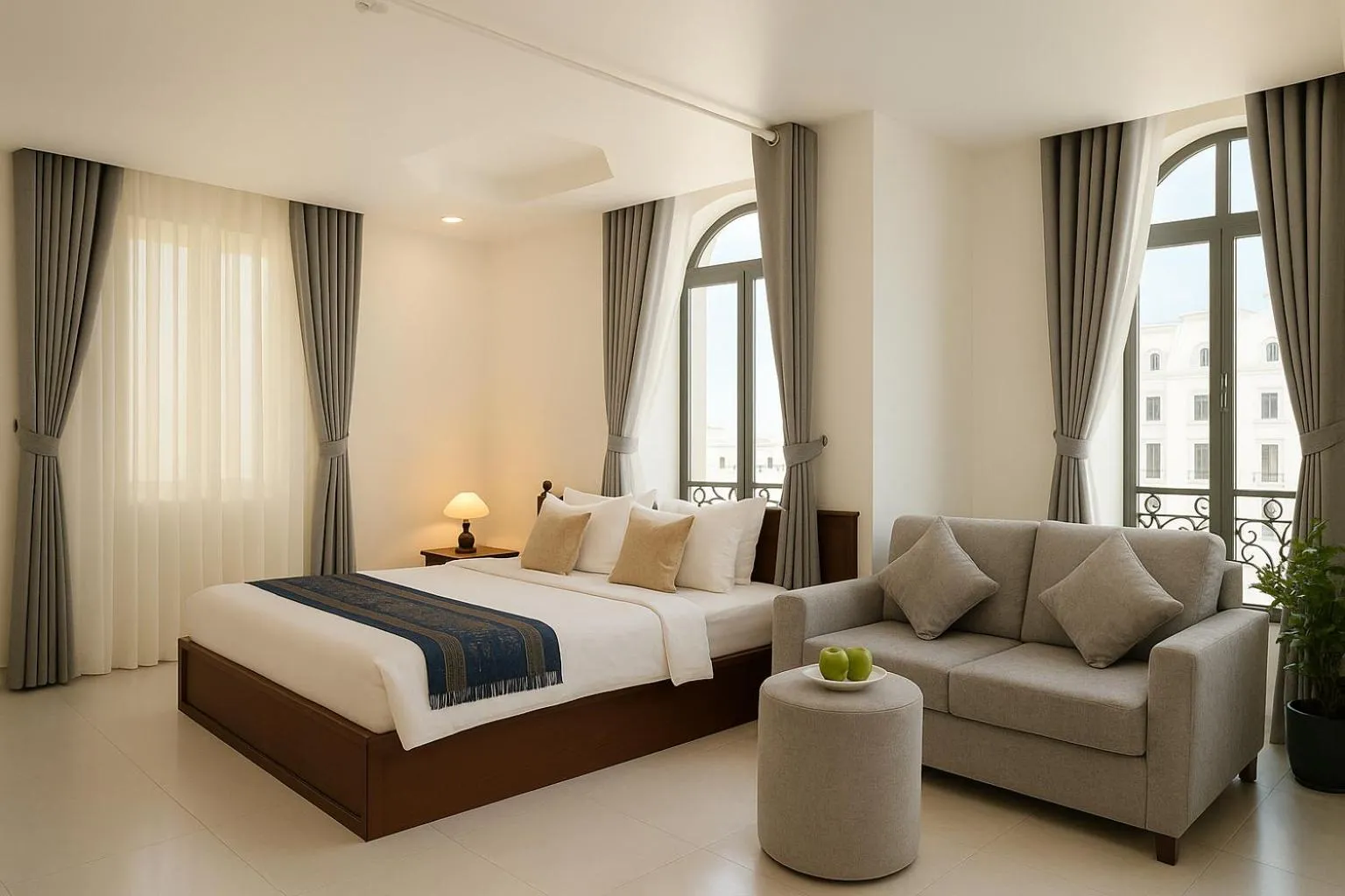 Bed in Try Residence, The Elysée Koh Pich