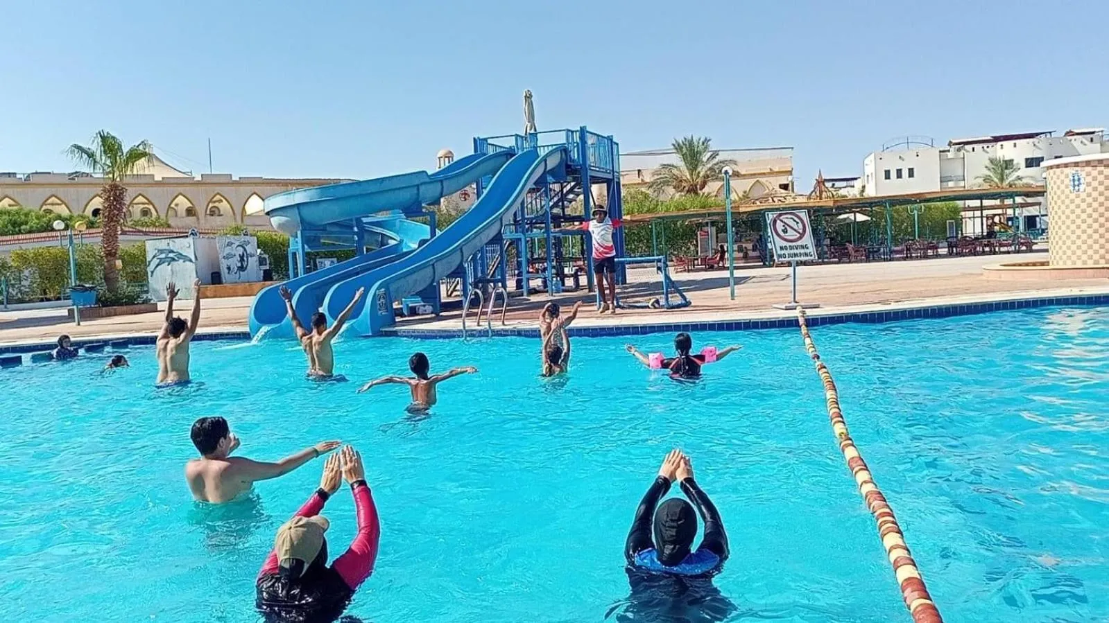 Aqua park in Sharm Cliff Hotel