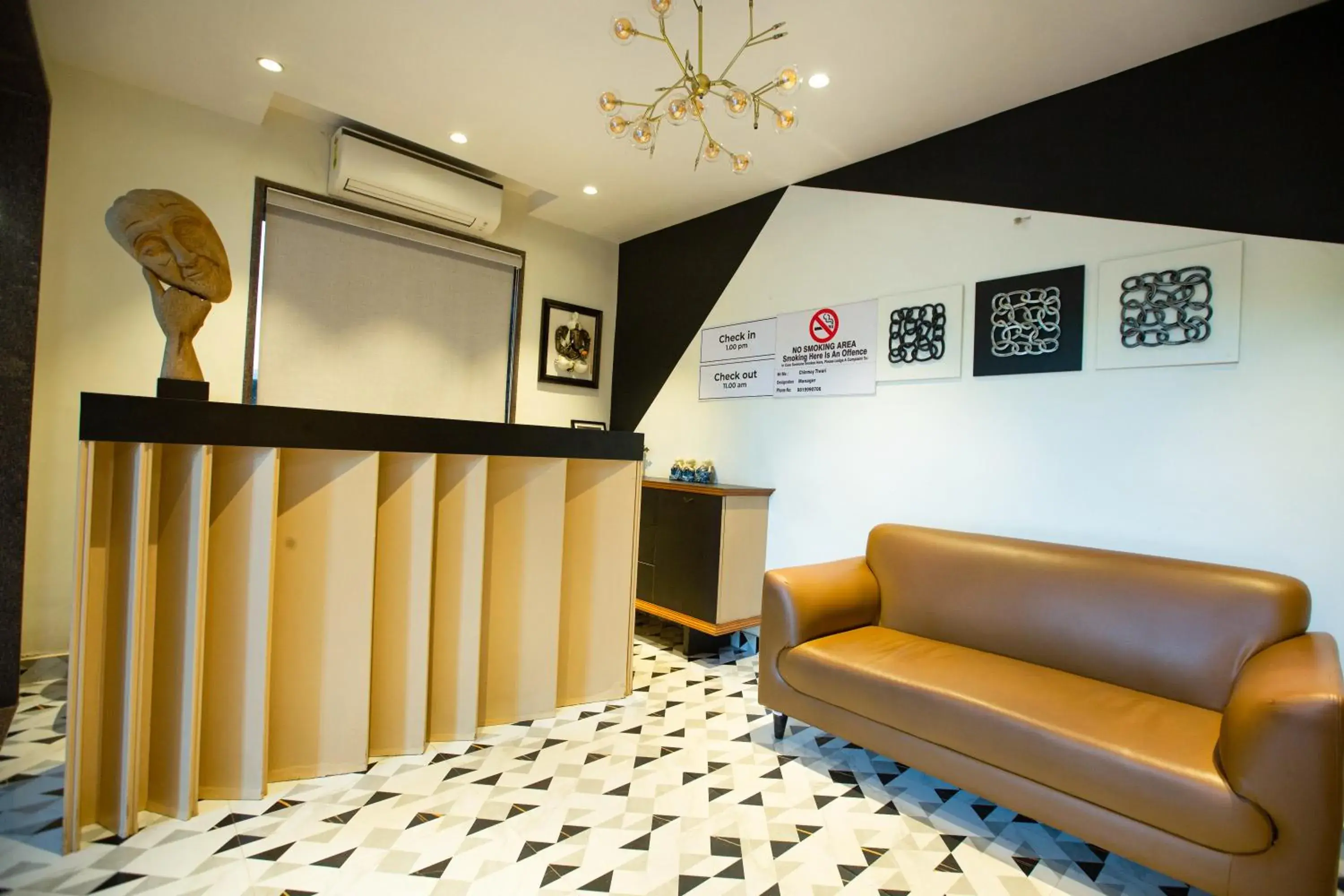 Lobby or reception in Hotel Bela Goa Lobby or reception in Hotel Bela Goa