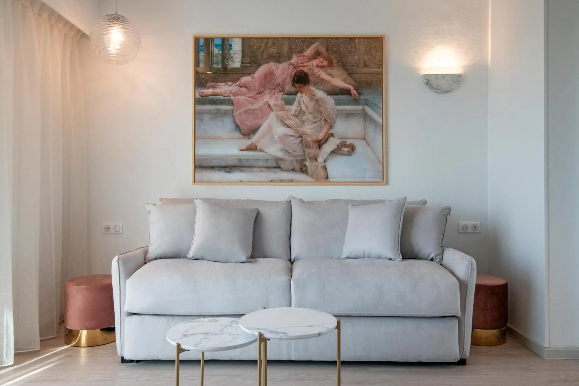 Living room in Résidence Hôtelière Chambord au coeur de Menton - entièrement rénovée