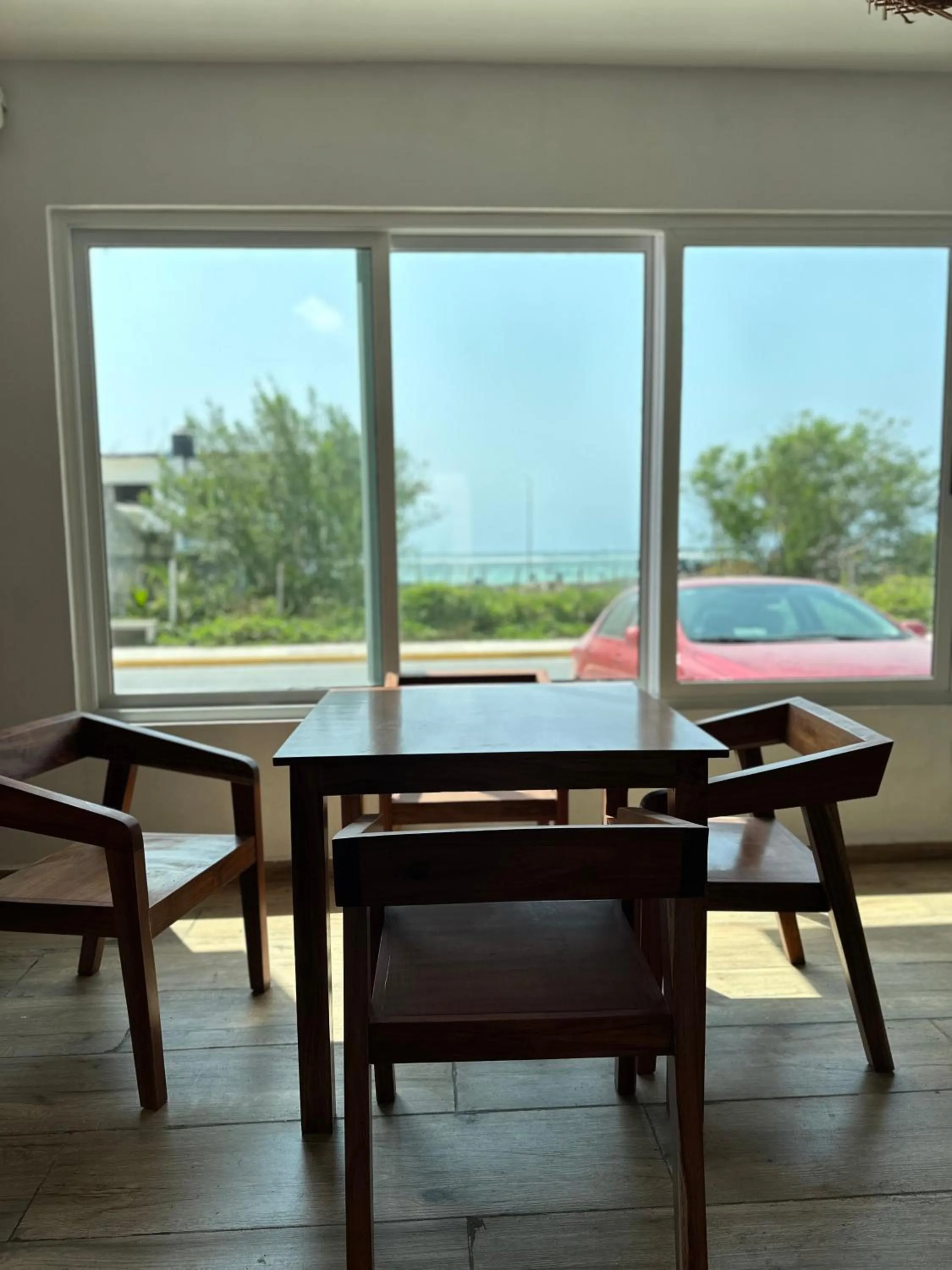 Dining area in Oneiro Suites with Sea View
