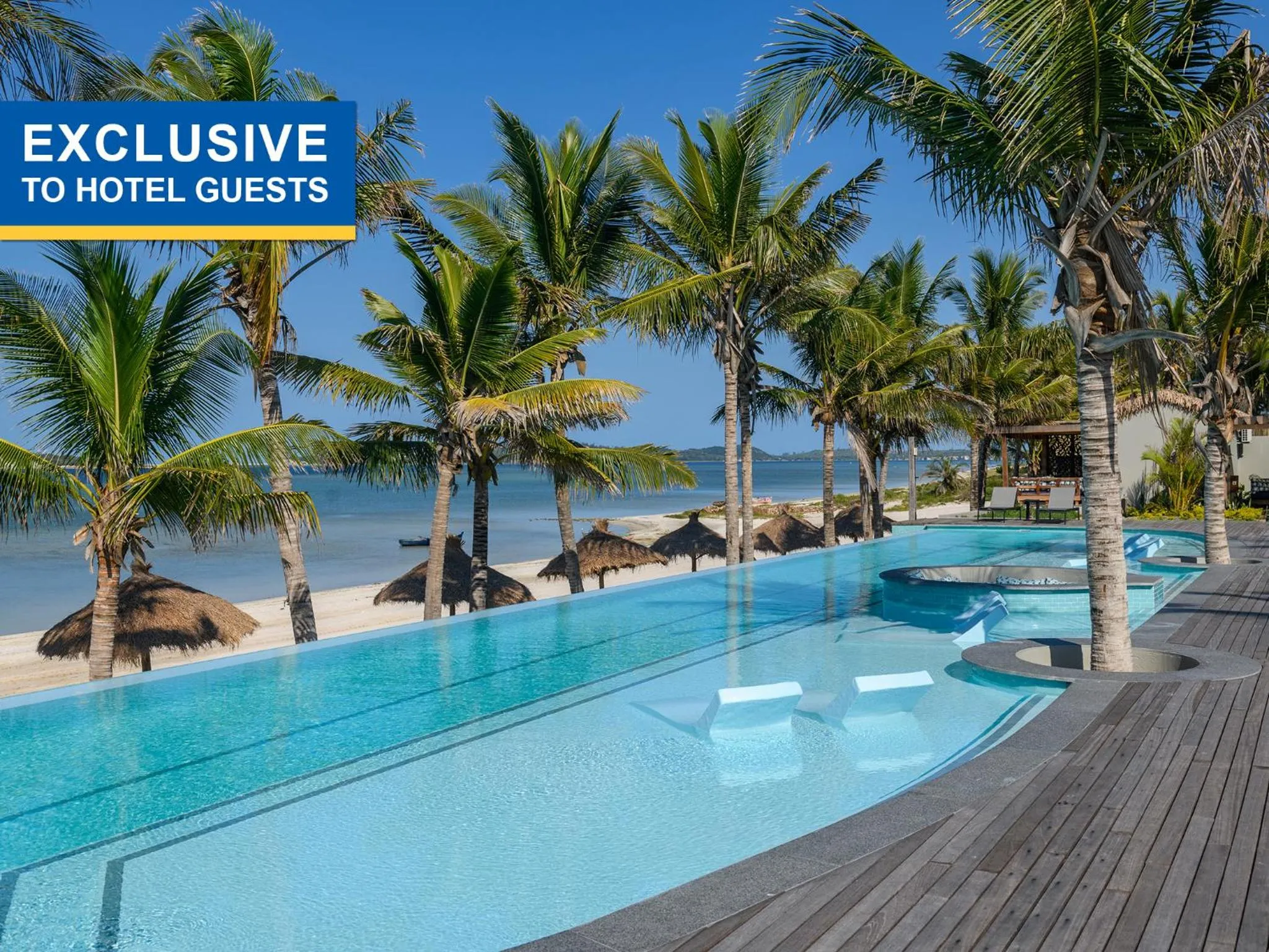 Pool view in San Martinho Beach Club