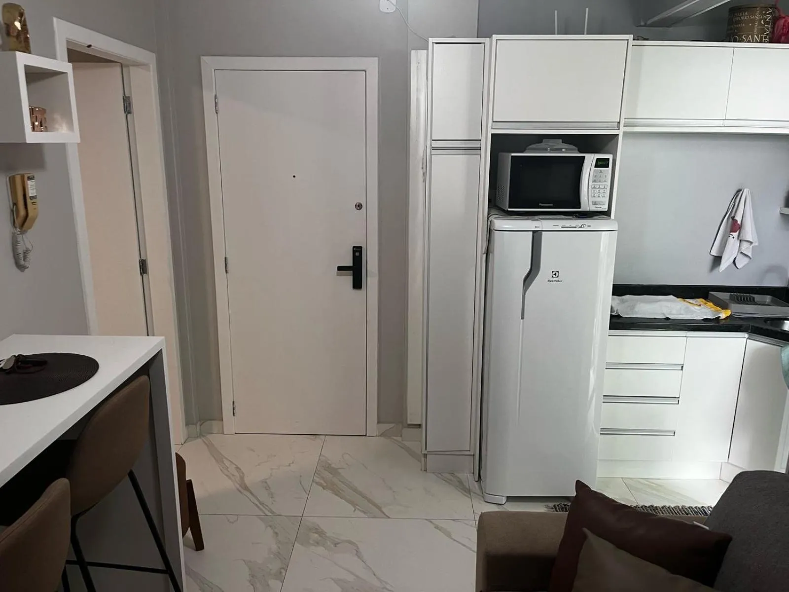 Kitchen or kitchenette in Apto 1 dorm - San Francisco - localização perfeita