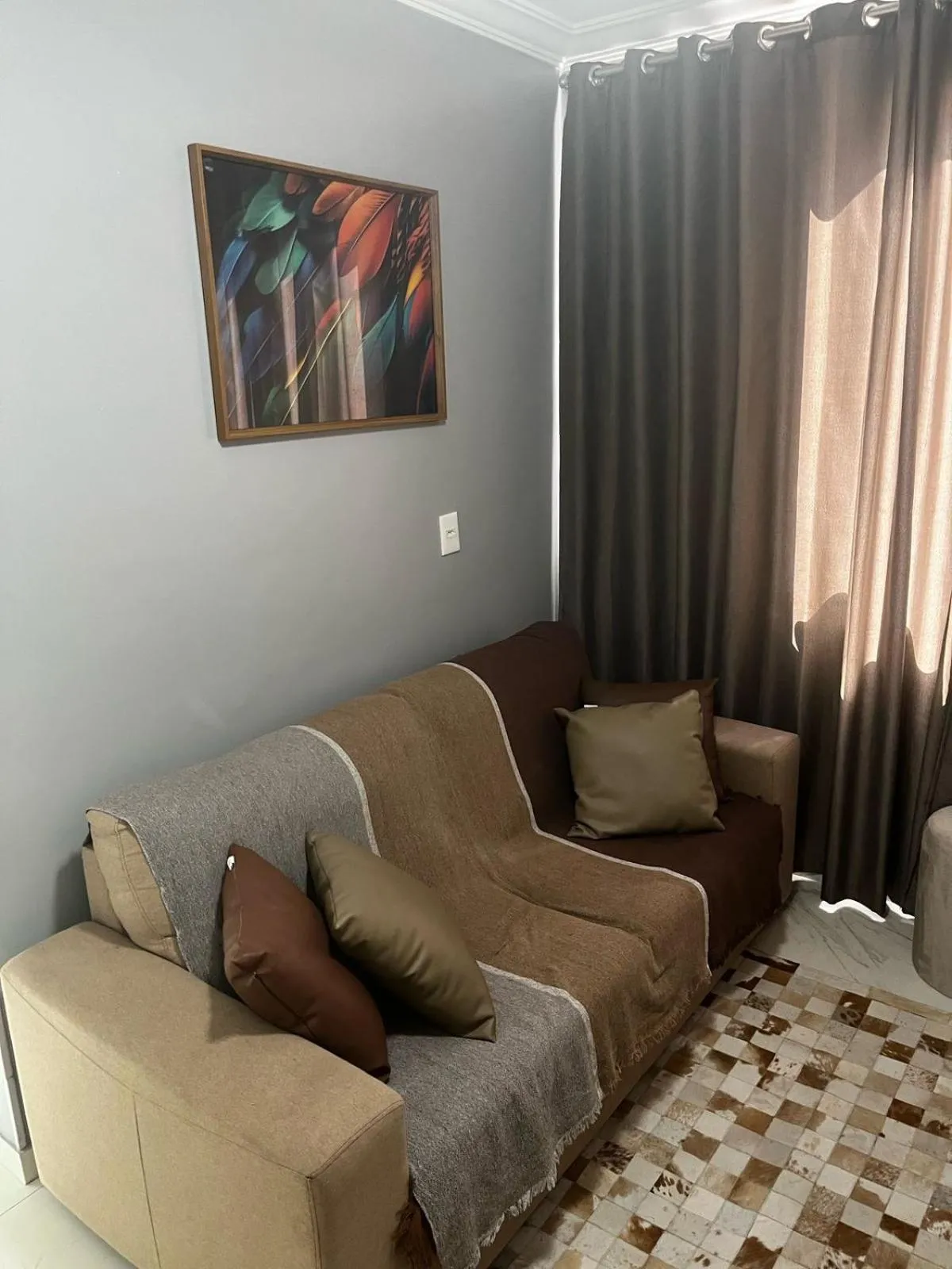 Living room in Apto 1 dorm - San Francisco - localização perfeita