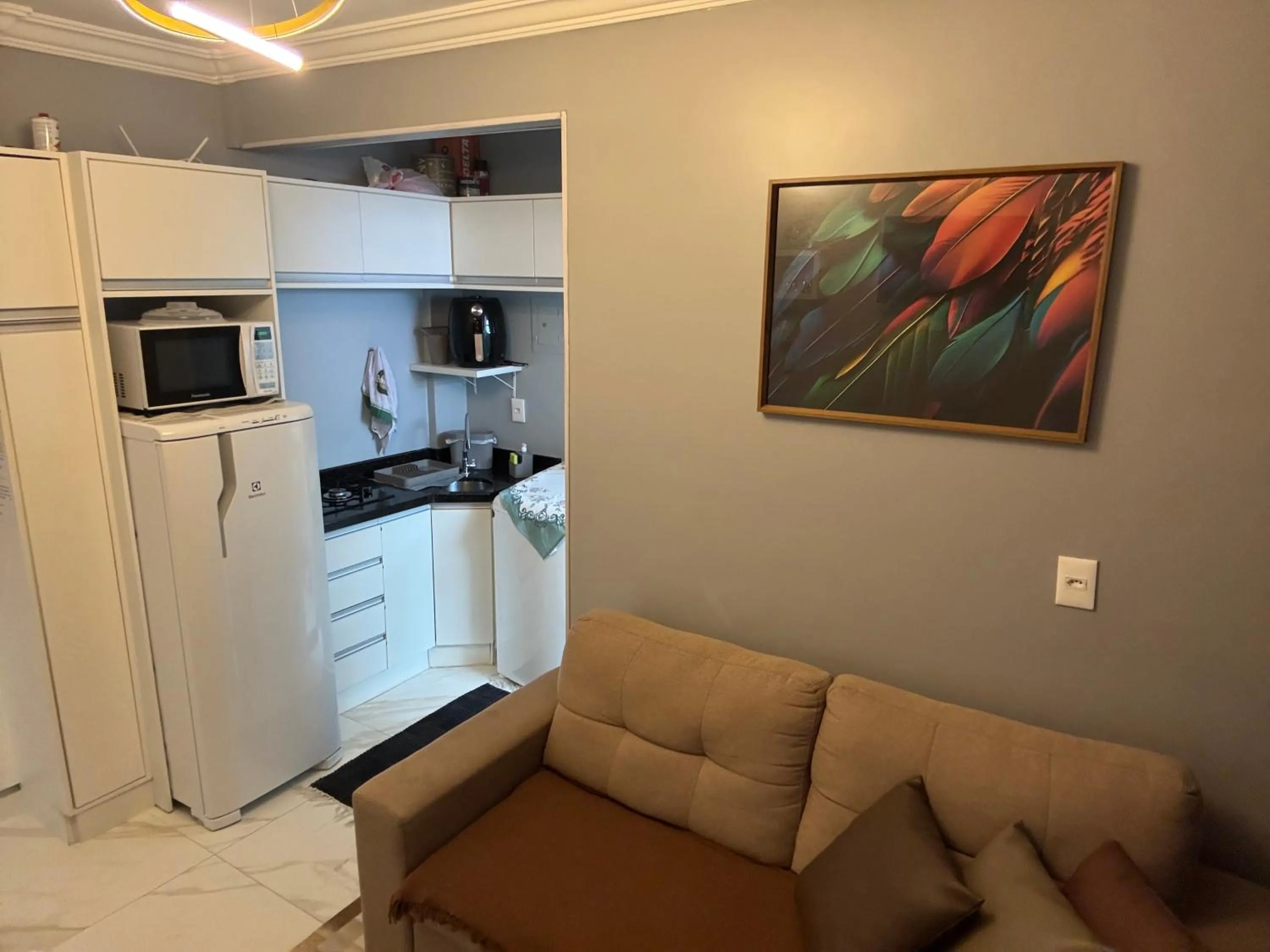 Kitchen or kitchenette in Apto 1 dorm - San Francisco - localização perfeita