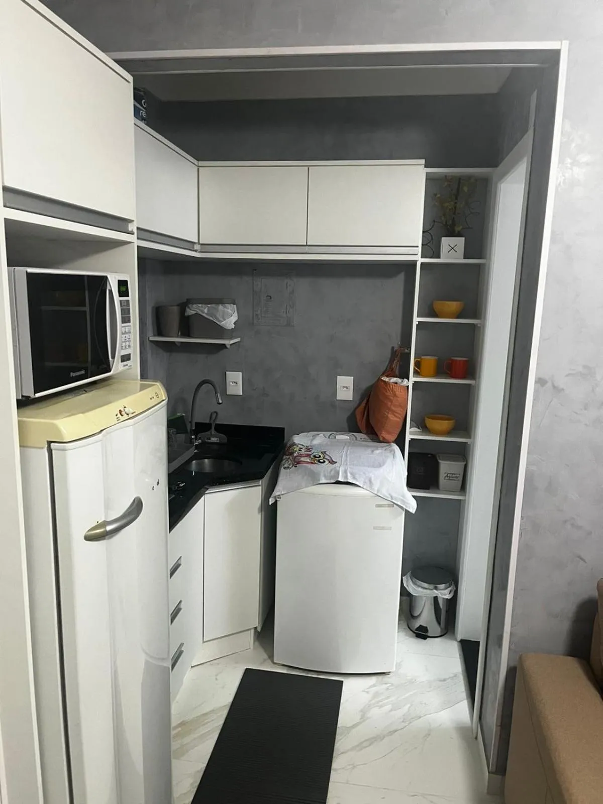 Kitchen or kitchenette in Apto 1 dorm - San Francisco - localização perfeita