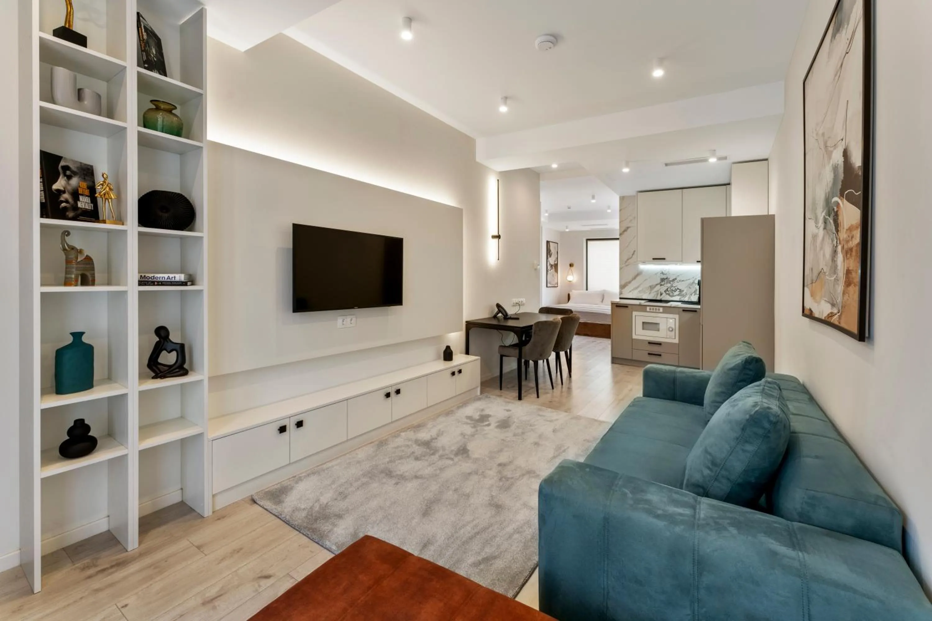 Communal lounge/ TV room in Solridge Aparthotel