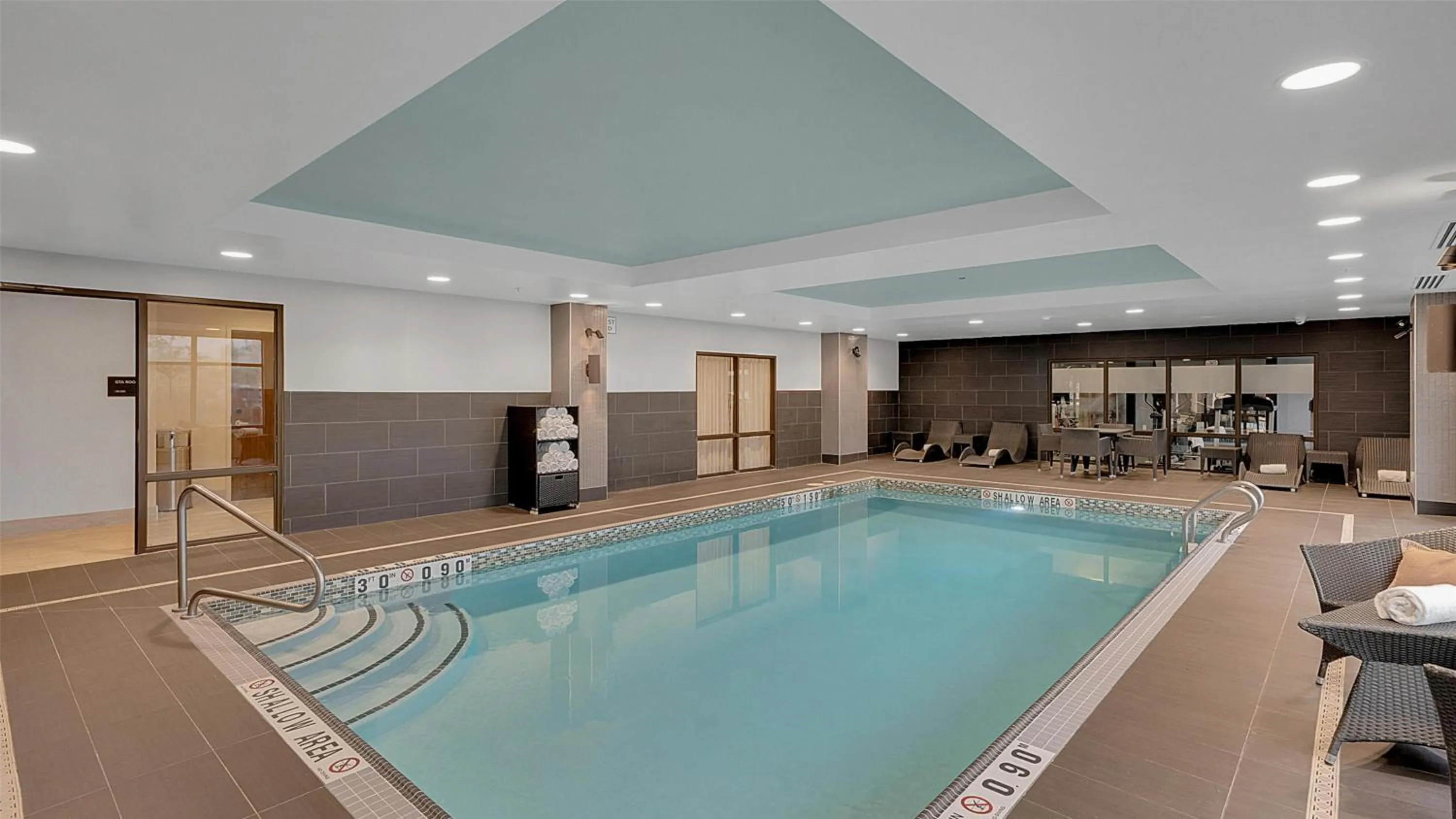 Pool view in Hampton Inn & Suites by Hilton Toronto Markham