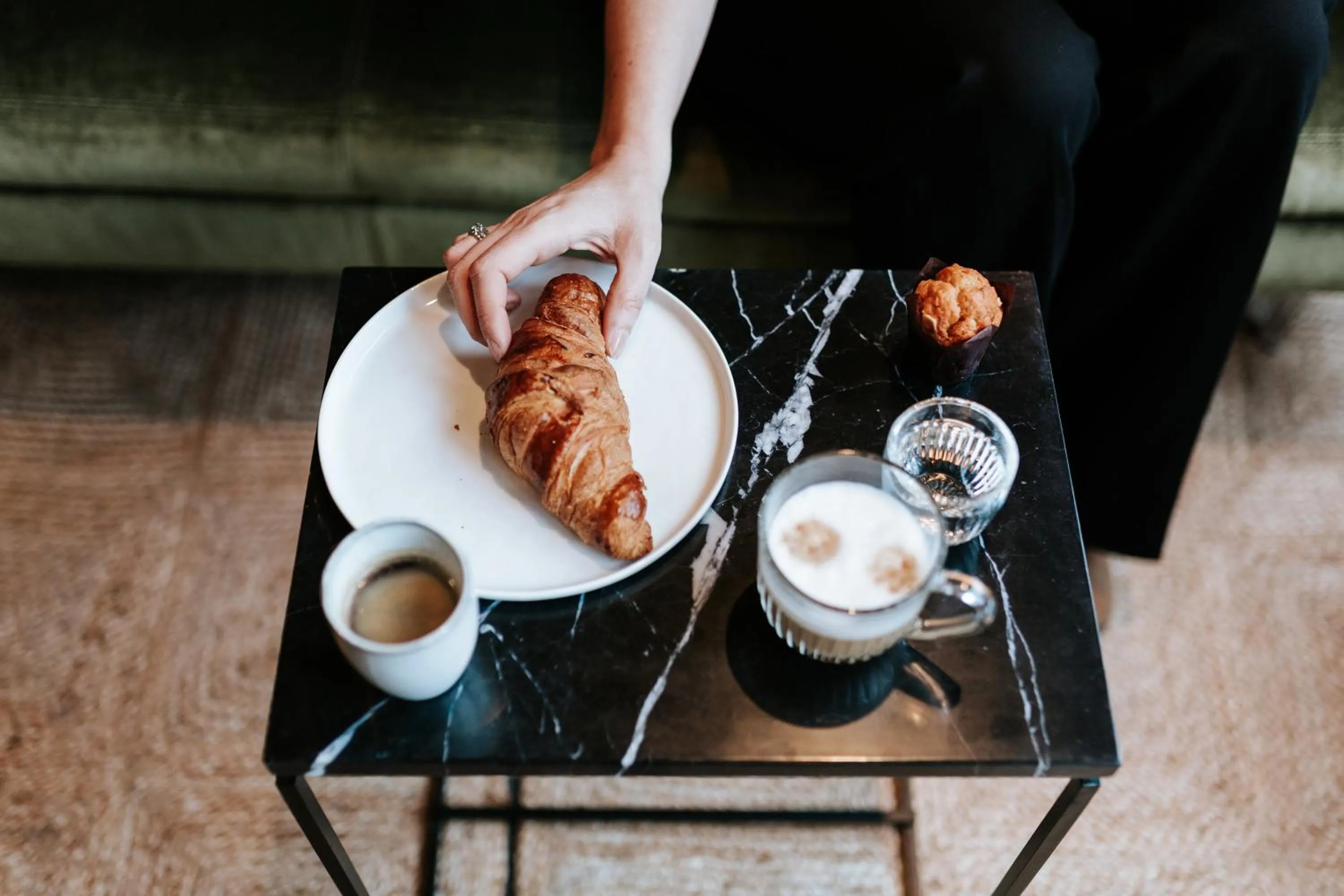 Communal lounge/ TV room in The Times Hotel