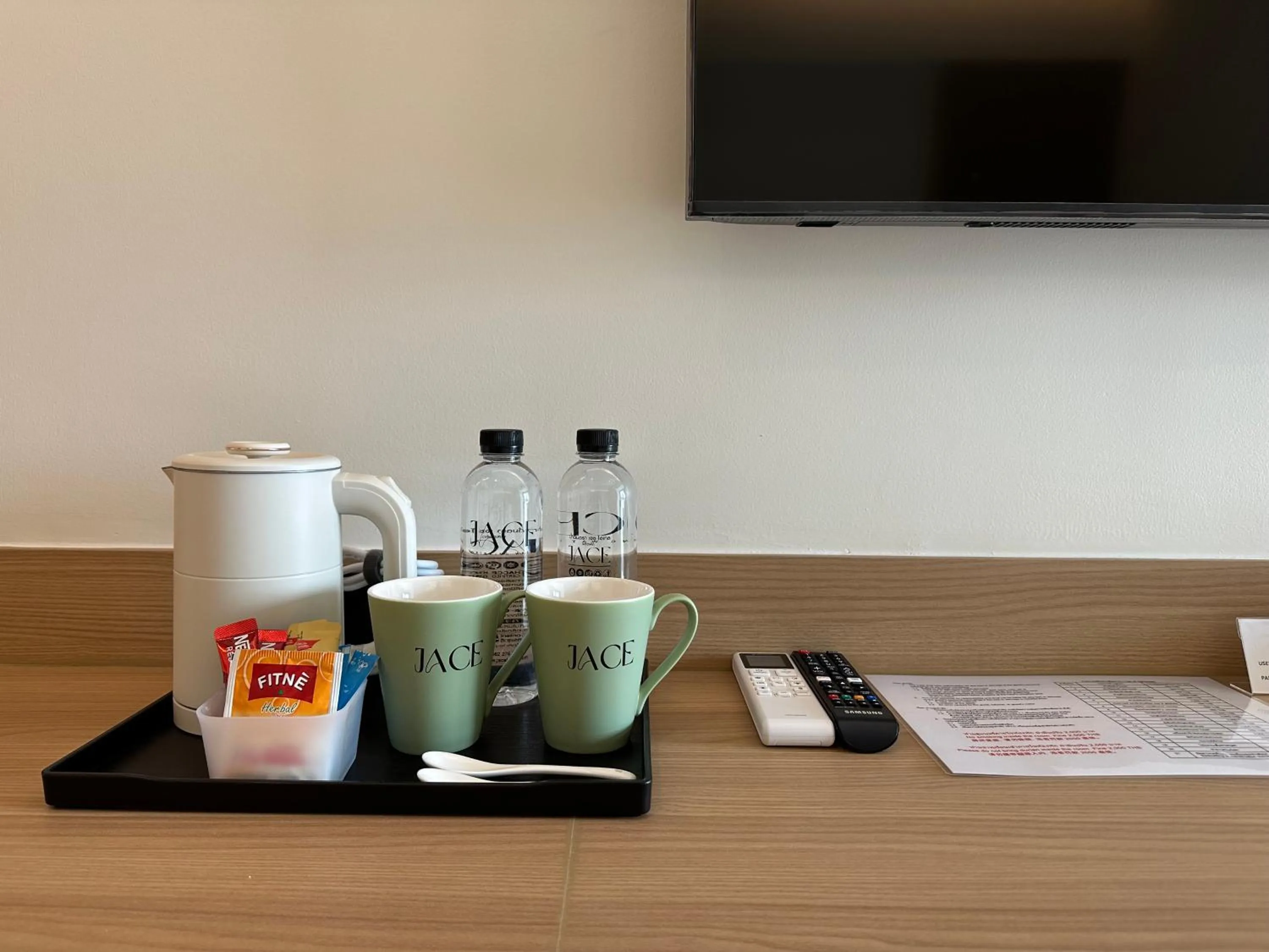 Coffee/tea facilities in Jace hotel