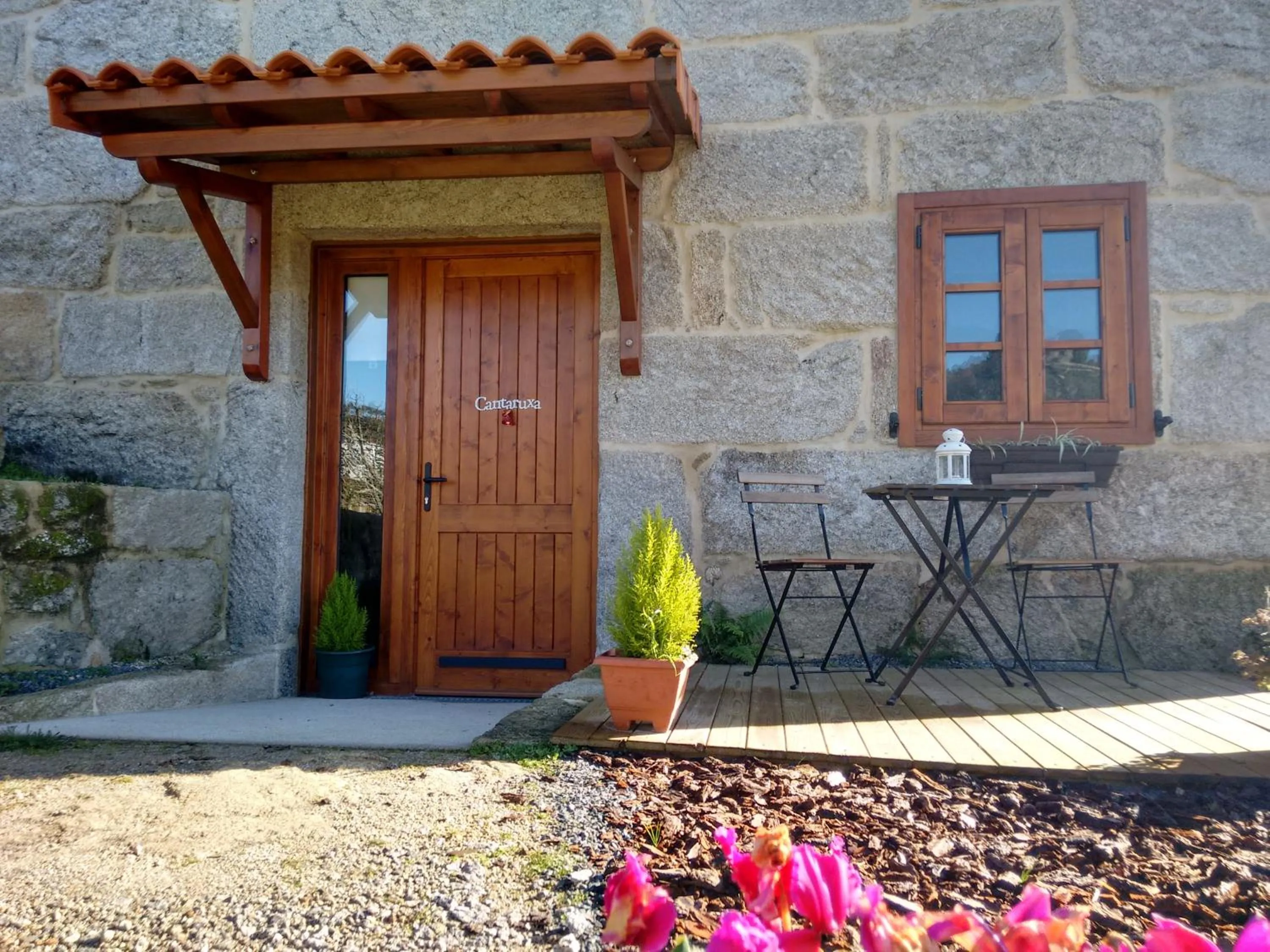 Balcony/Terrace in A Cantaruxa Maruxa Turismo Rural
