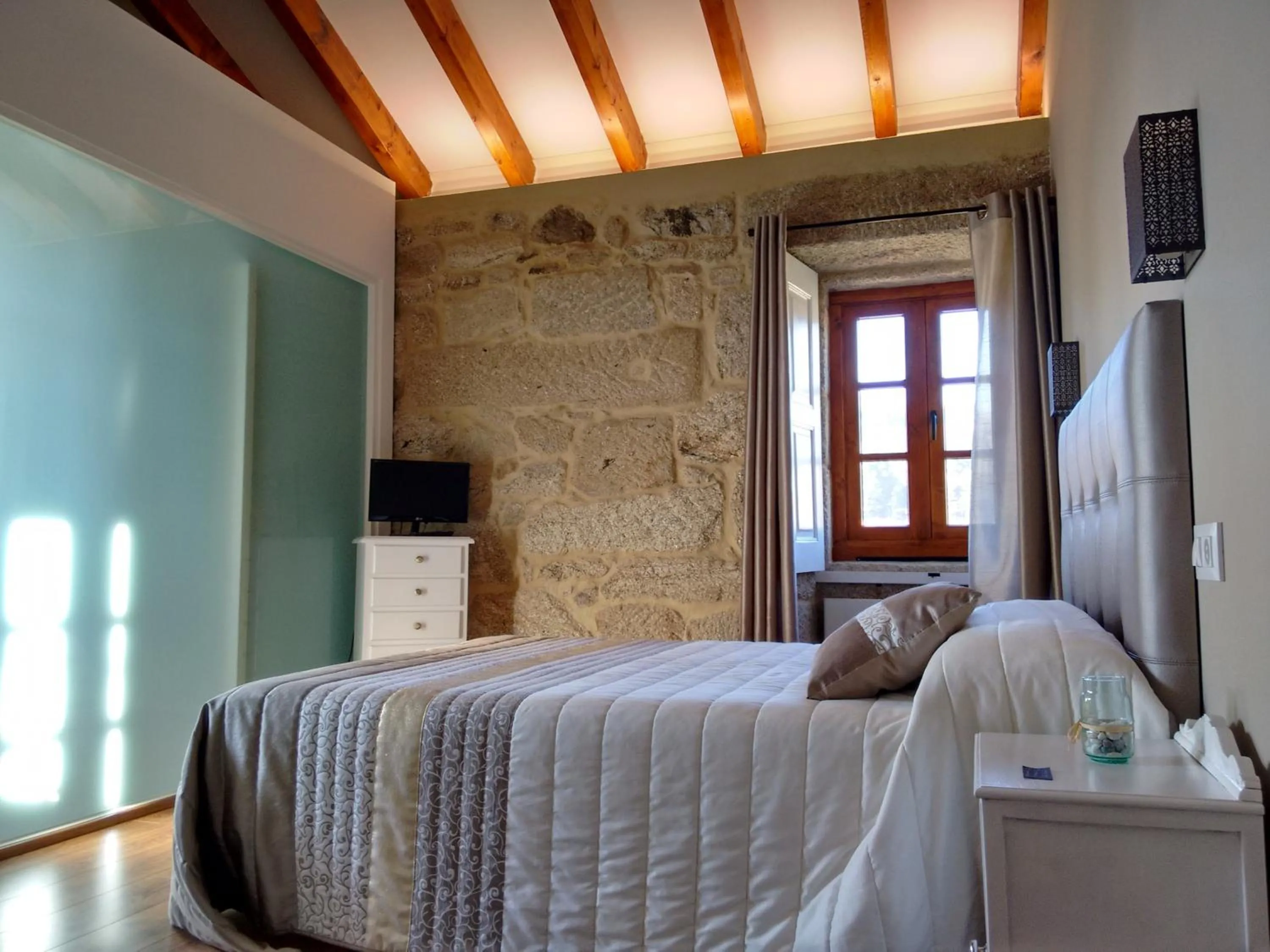 Bed in A Cantaruxa Maruxa Turismo Rural