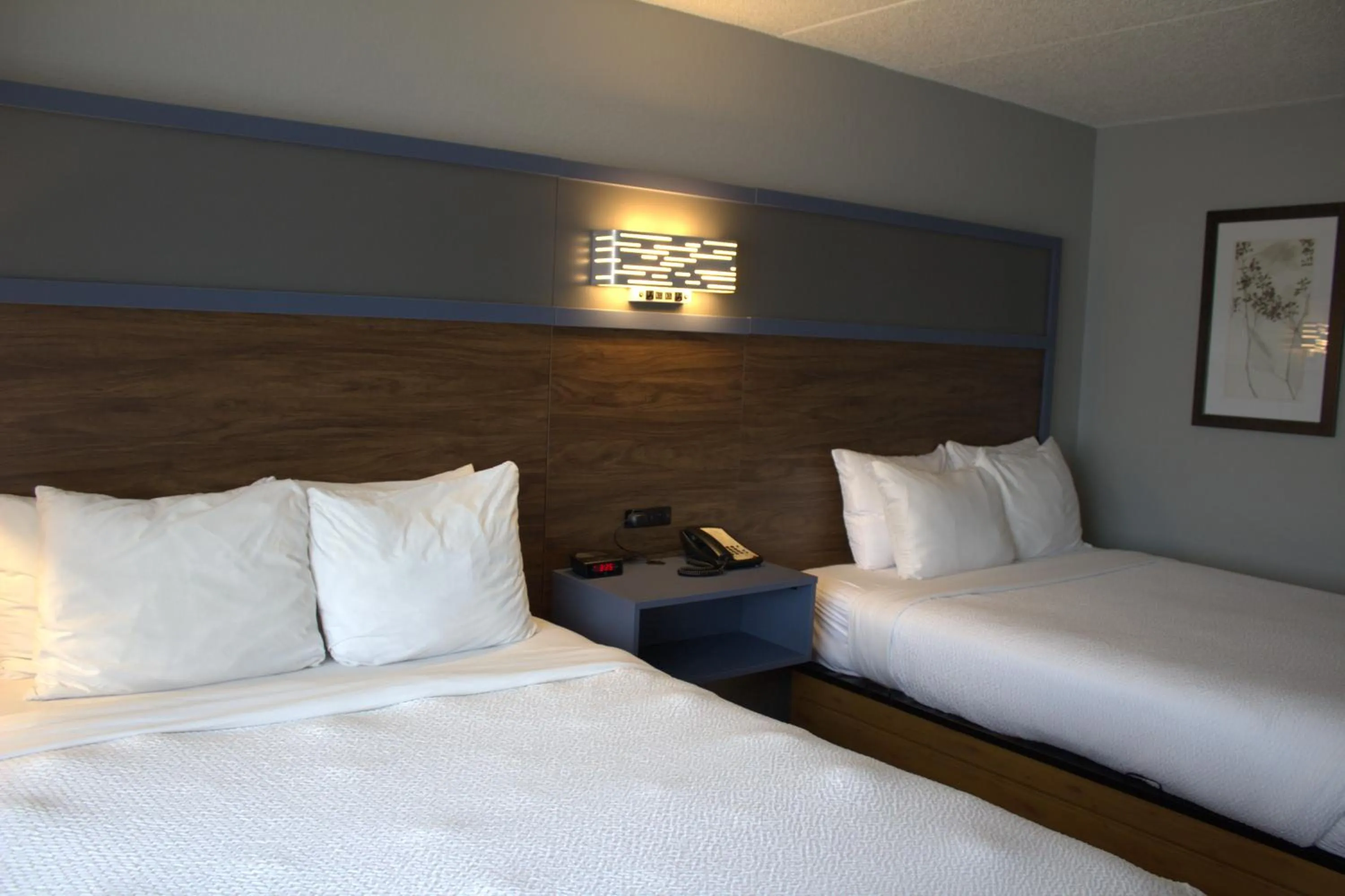 Bed in AmericInn by Wyndham Worthington