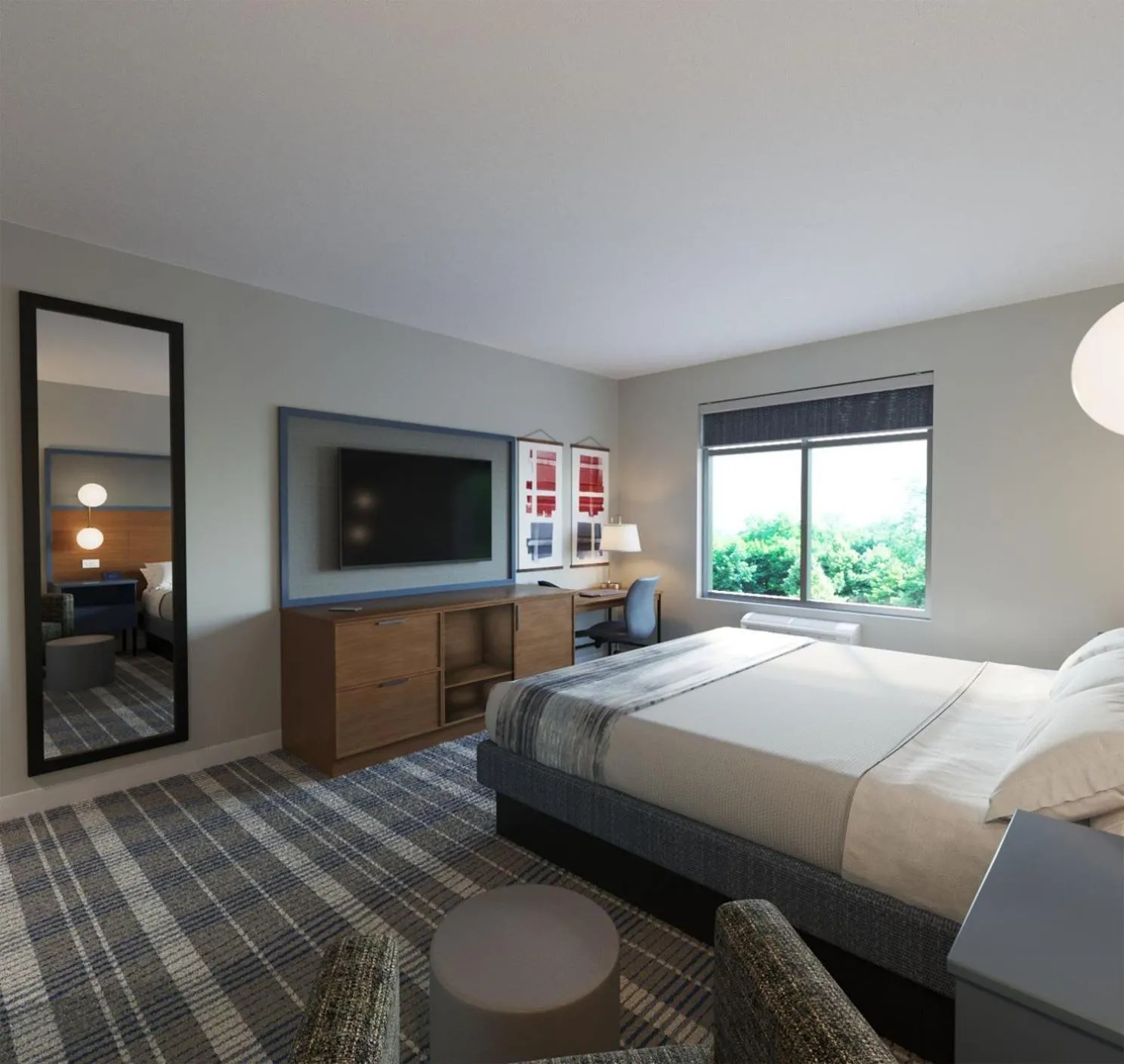 Bed in AmericInn by Wyndham Worthington