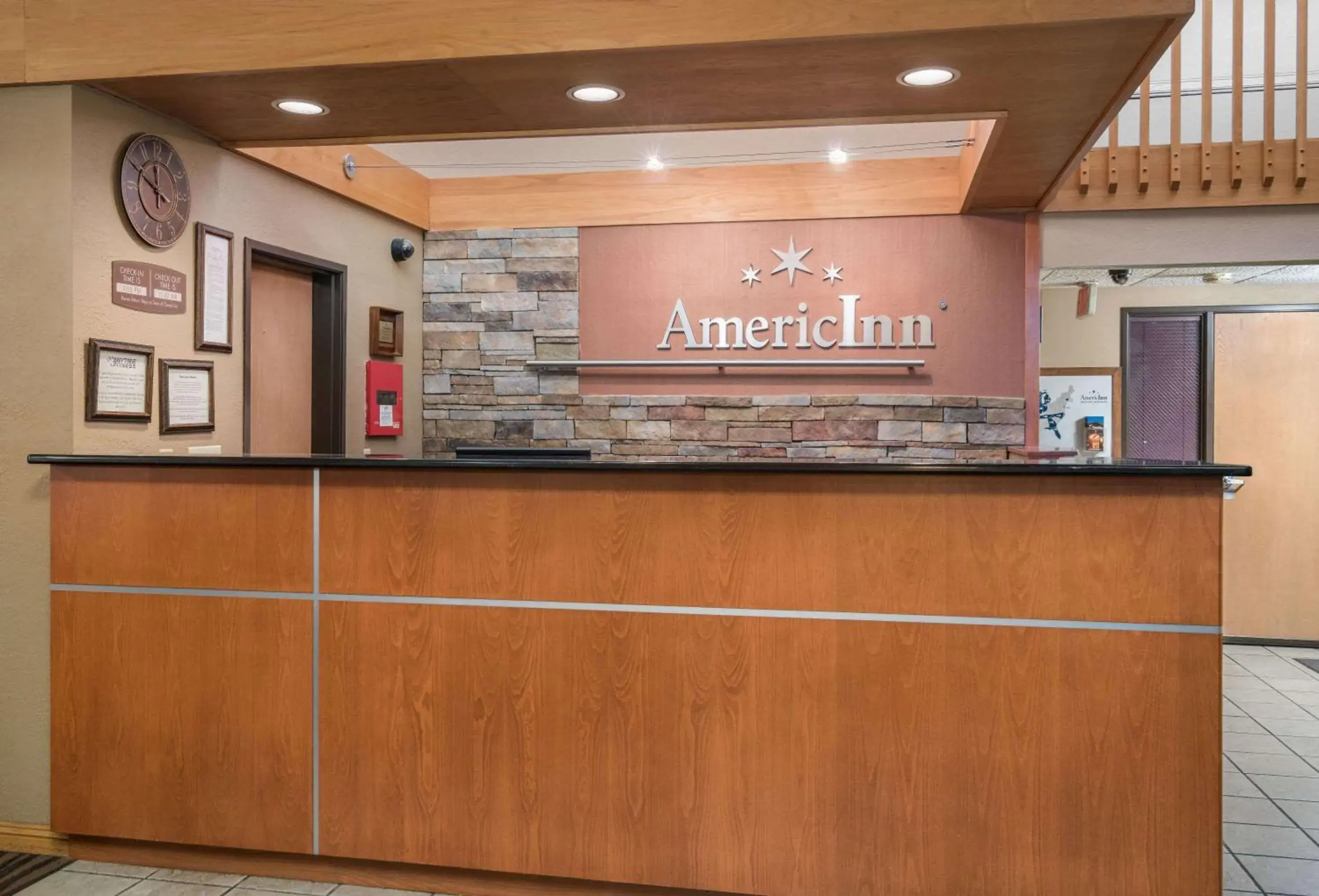 Lobby or reception in AmericInn by Wyndham Worthington Lobby or reception in AmericInn by Wyndham Worthington