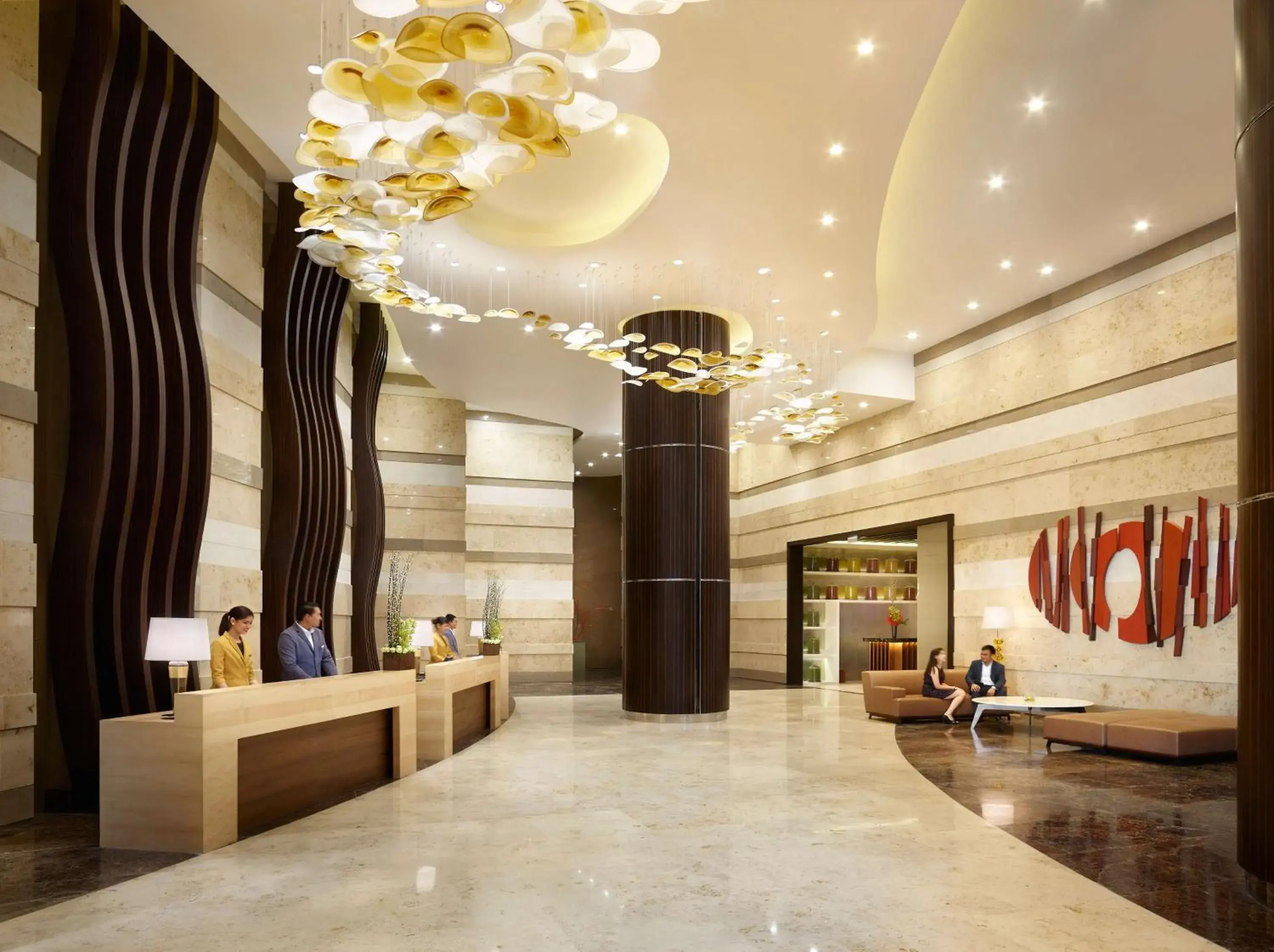 Lobby or reception in Hyatt Regency Manila City of Dreams Lobby or reception in Hyatt Regency Manila City of Dreams
