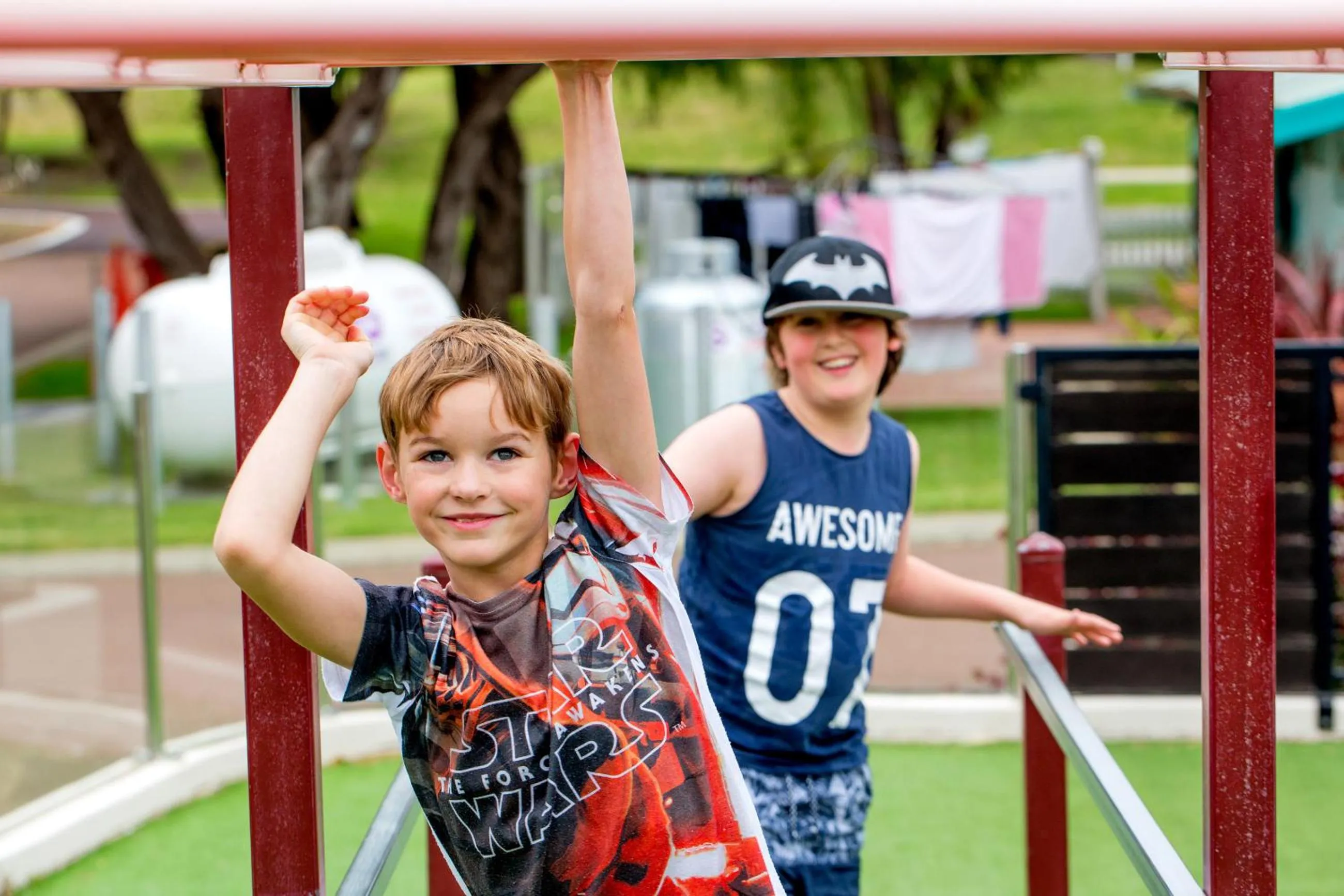Children play ground in BIG4 Emu Beach Holiday Park