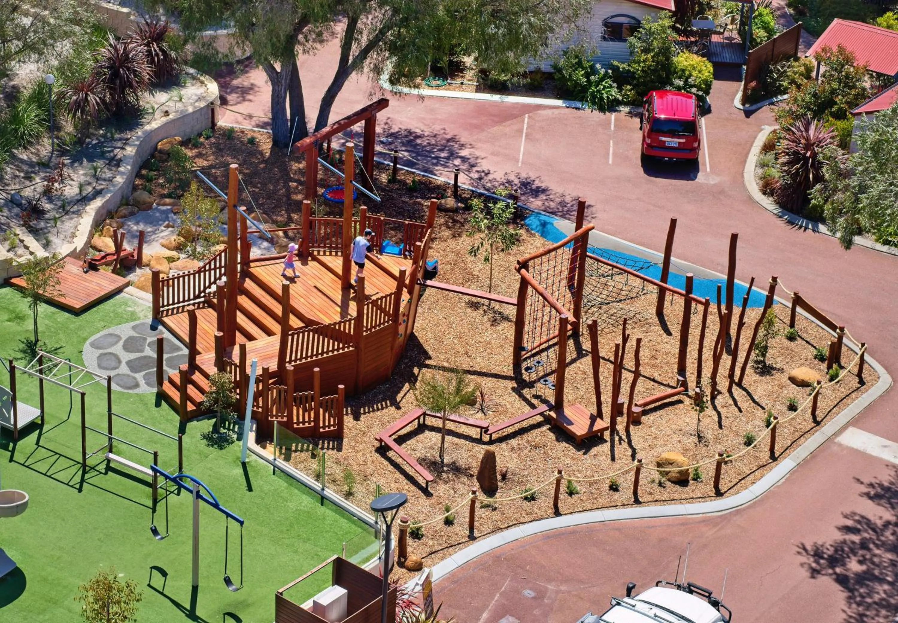Children play ground in BIG4 Emu Beach Holiday Park