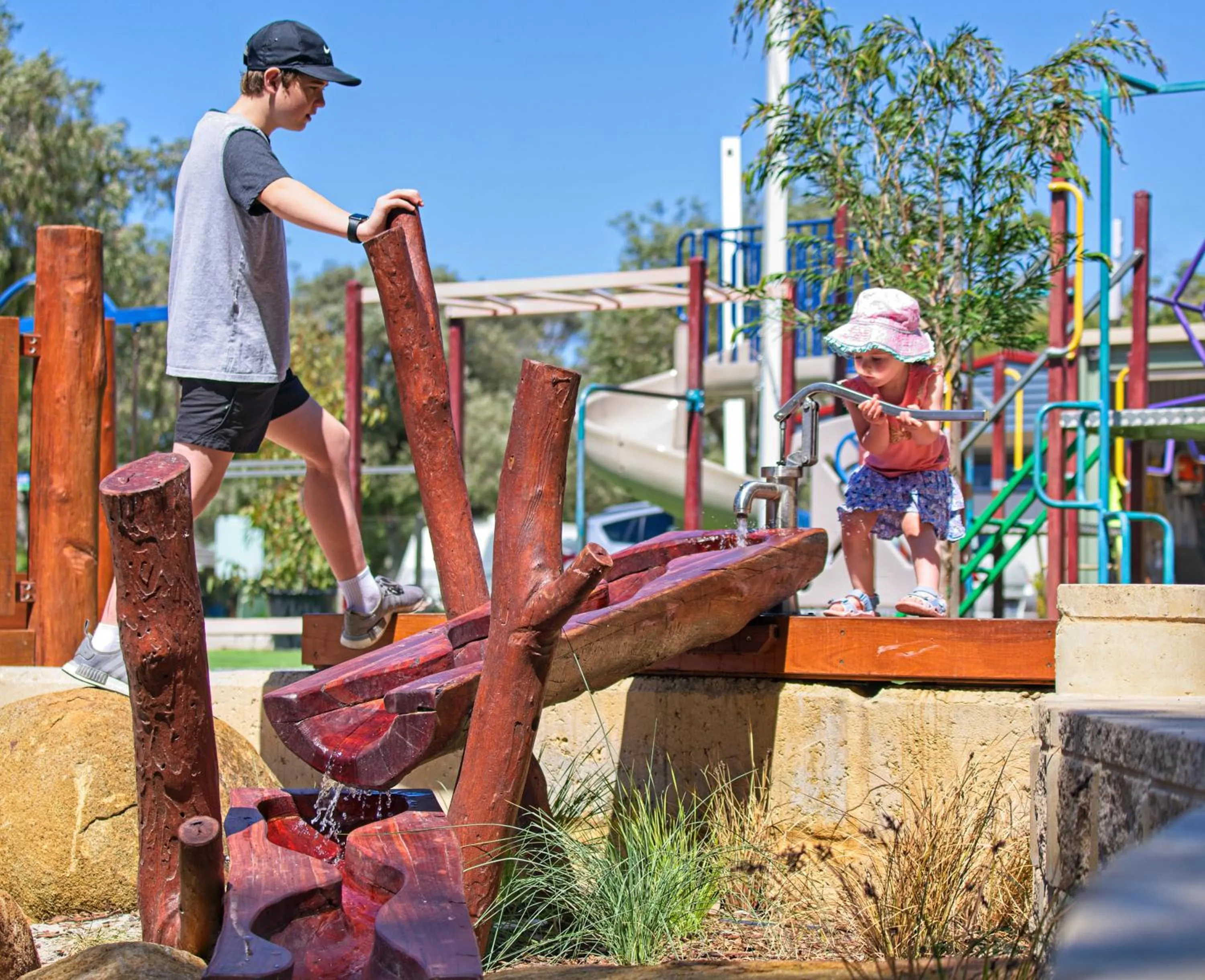 Children play ground in BIG4 Emu Beach Holiday Park