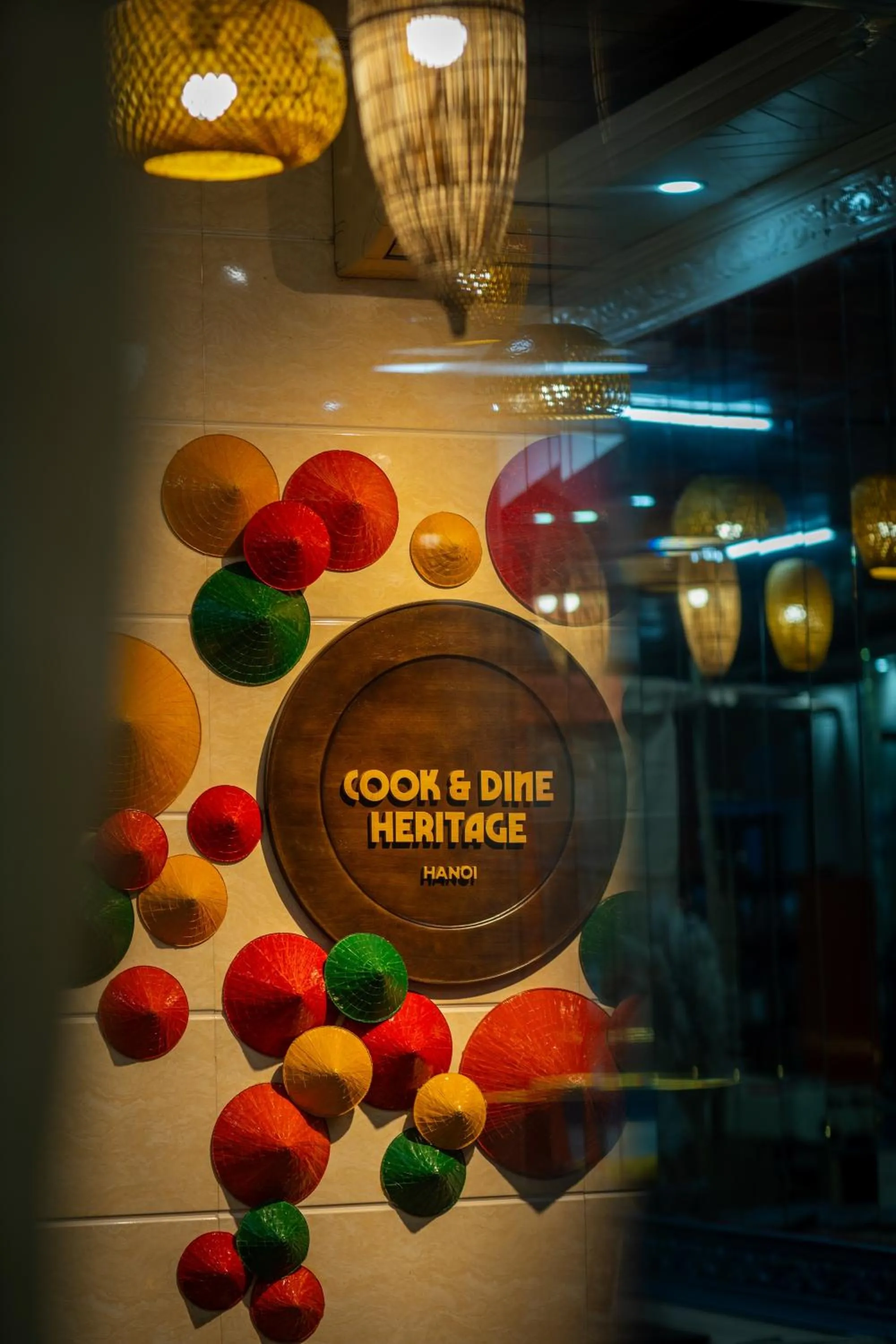 Decorative detail in Hanoi Solo Hostel