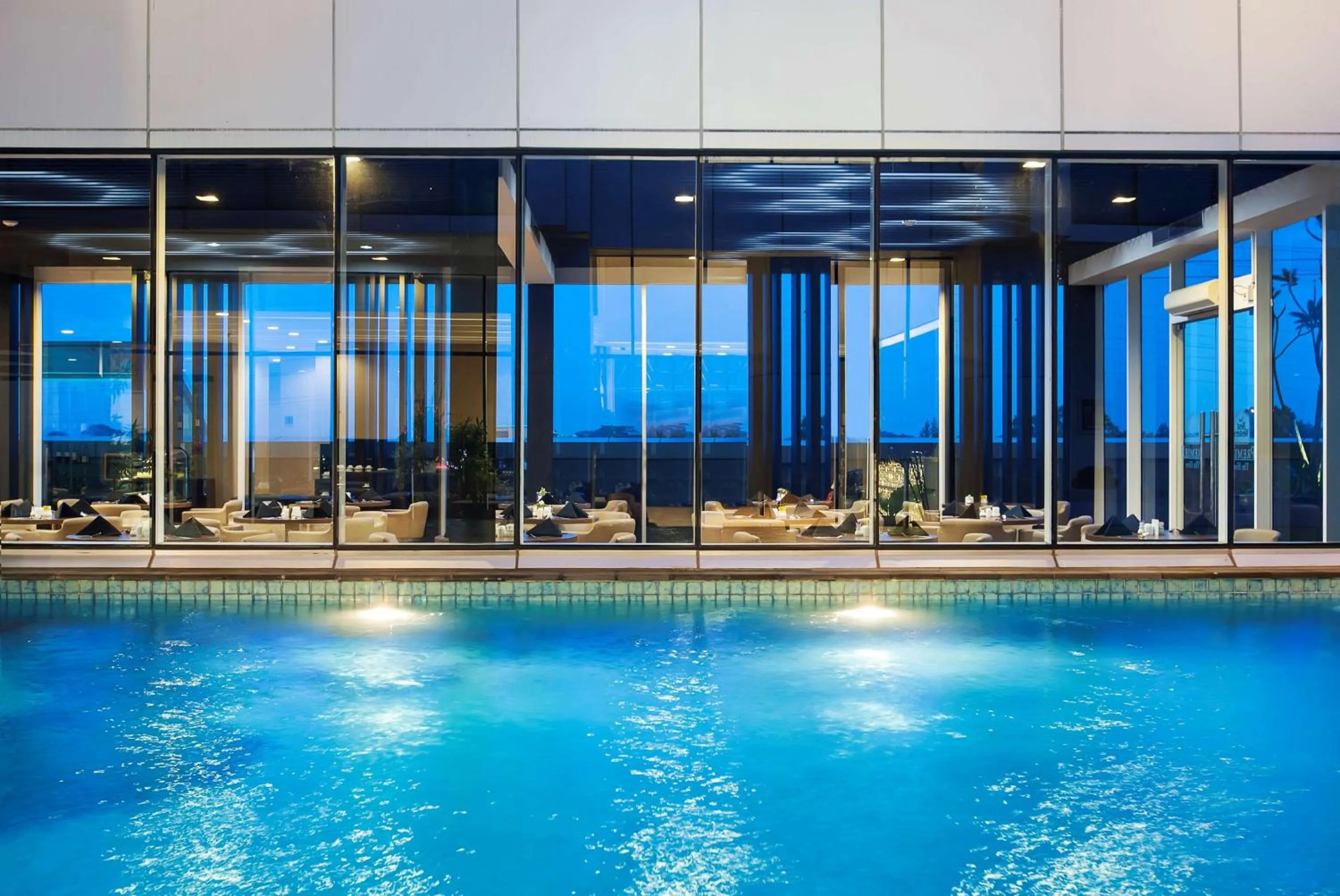 Pool view in Best Western Premier The Hive