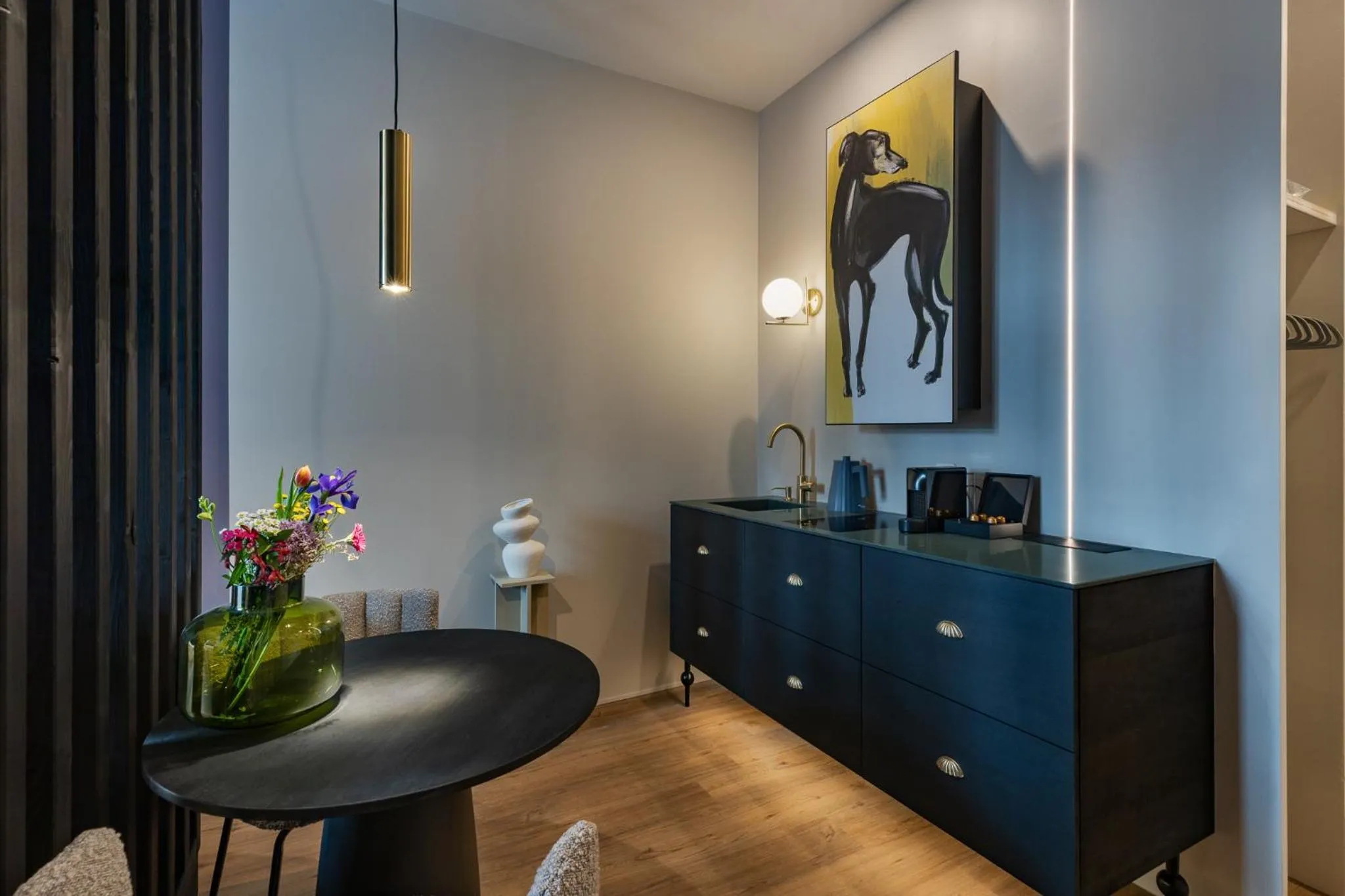 Kitchen or kitchenette in kalm stay - a design Aparthotel