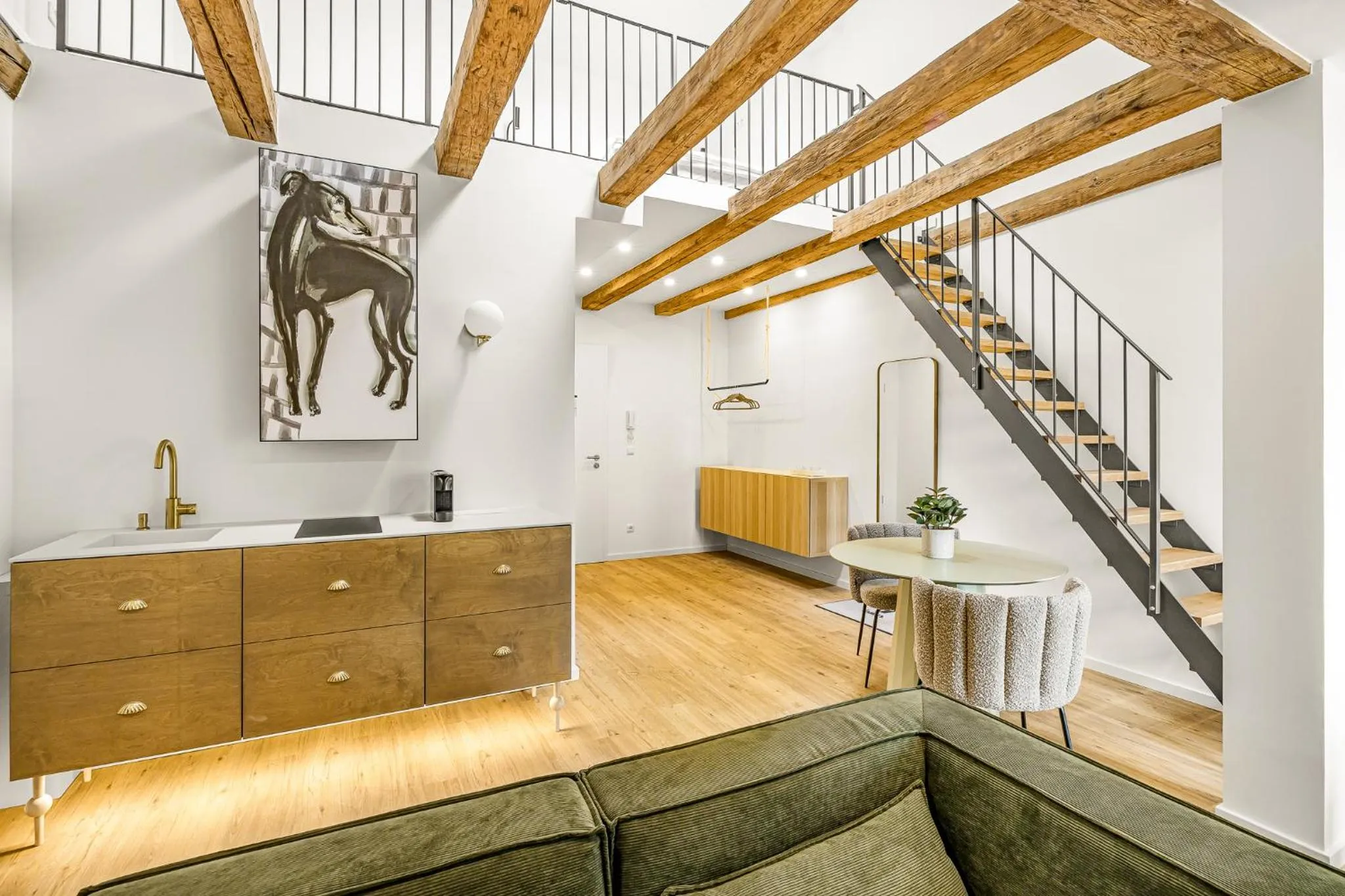 Kitchen or kitchenette in kalm stay - a design Aparthotel