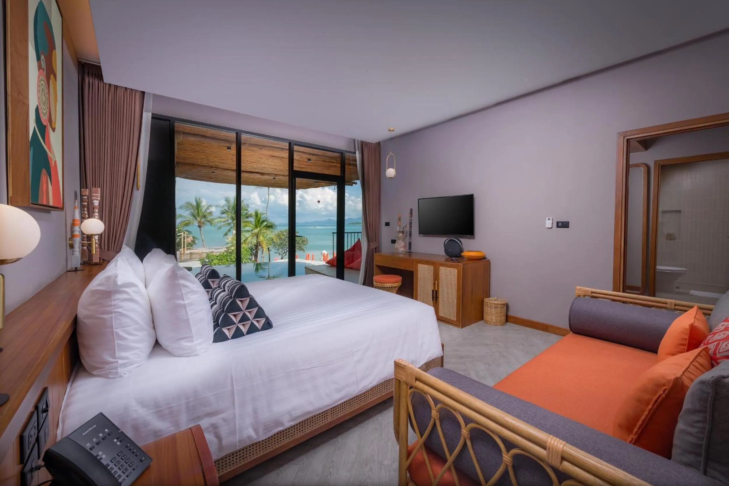 Sea view, Bed in 79 Beach Club and Resort Samui
