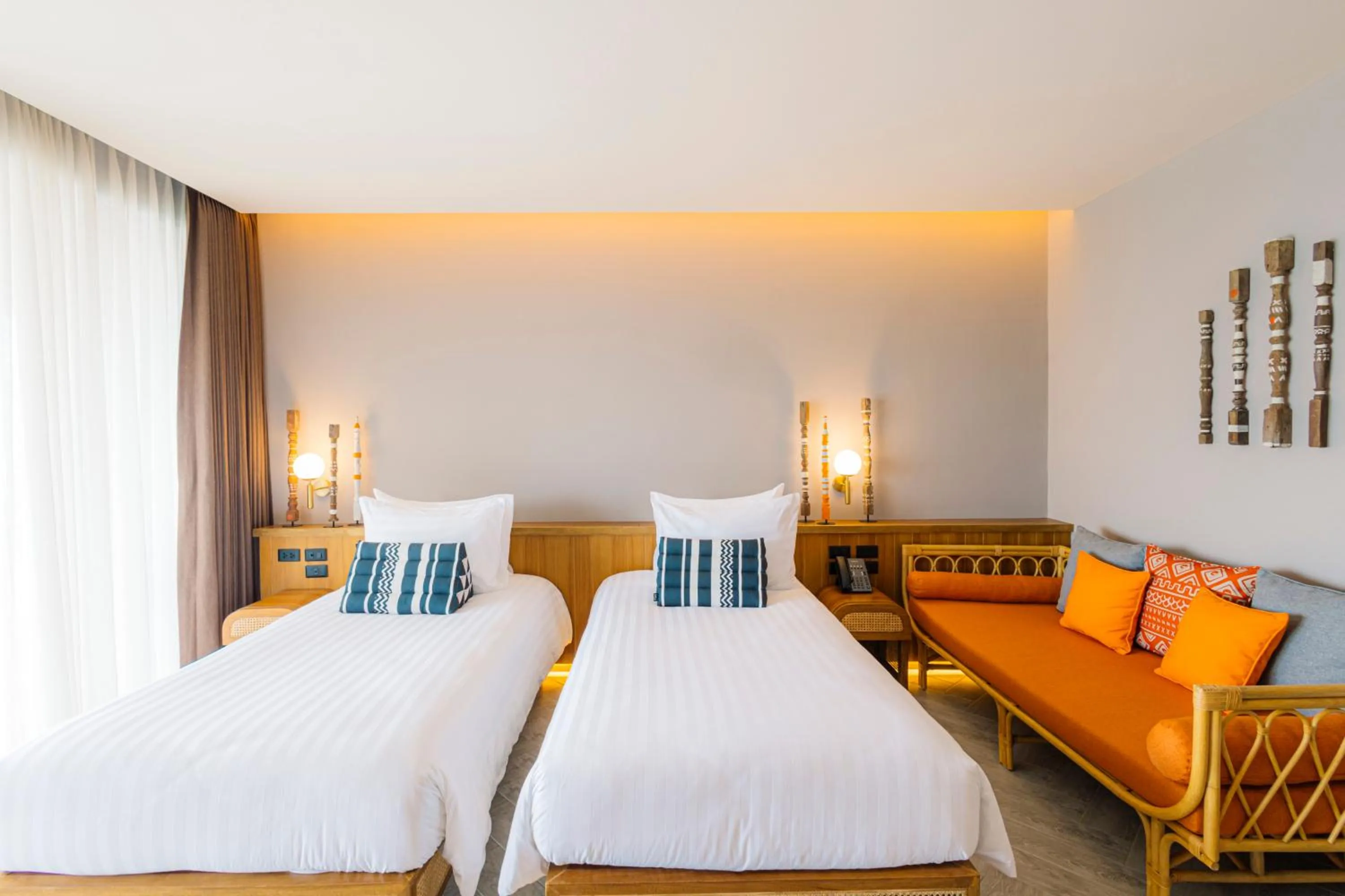 Bed in 79 Beach Club and Resort Samui