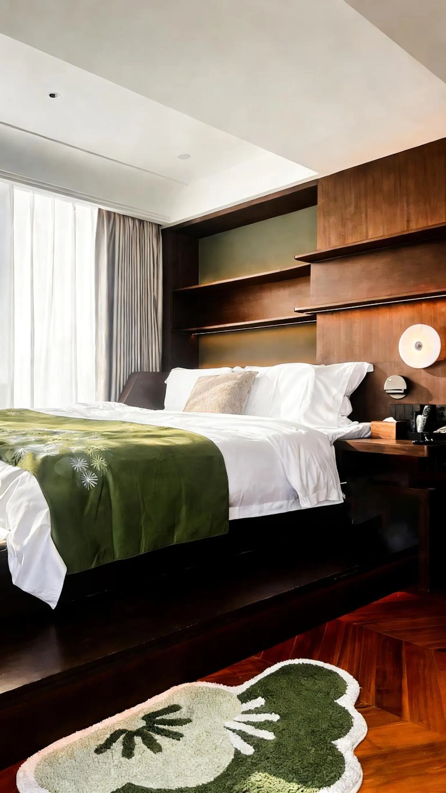 Bed in The Purple Horse Hotel Beijing