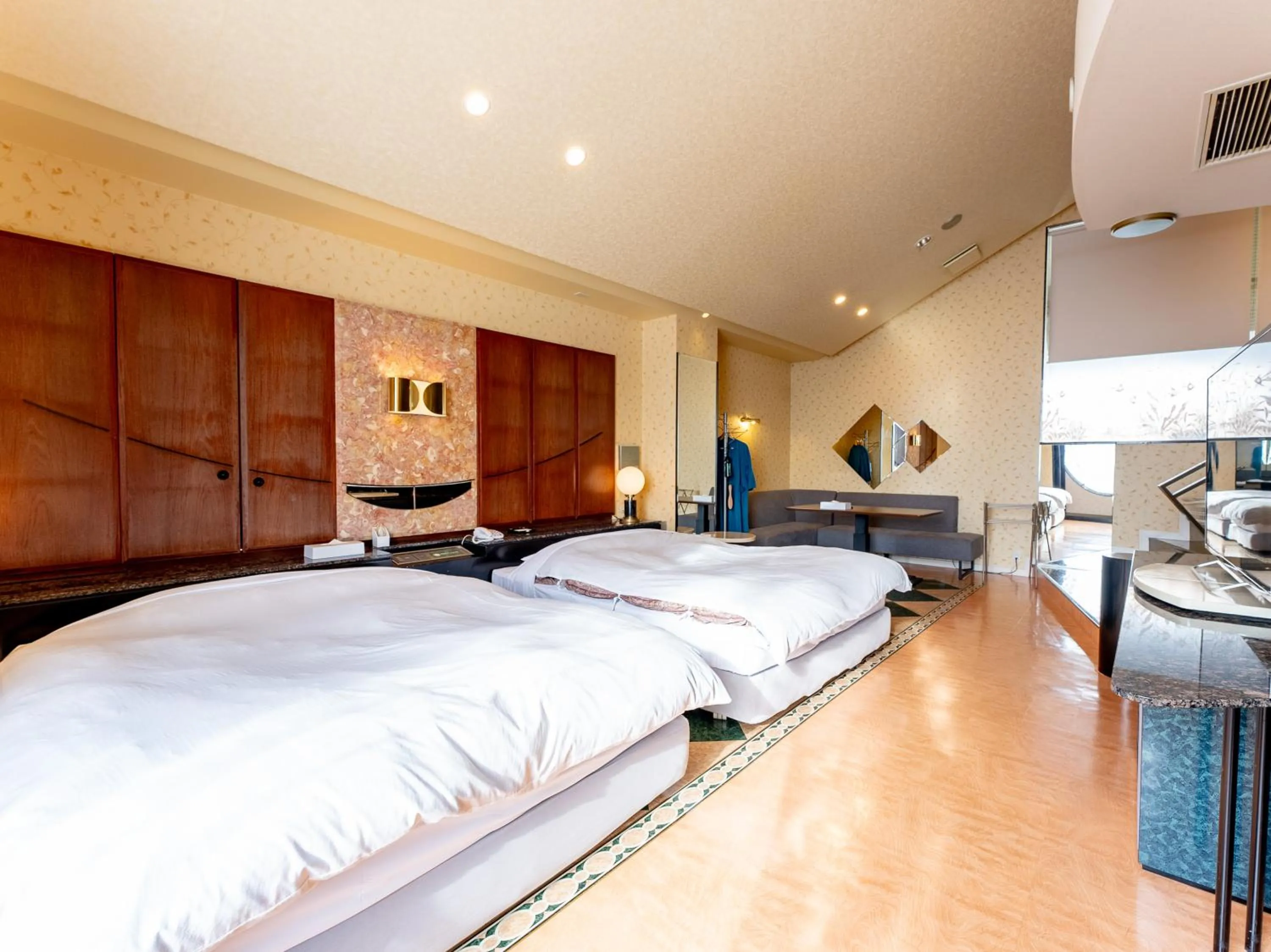 Bed in Tabist Shizukuishi Resort Hotel