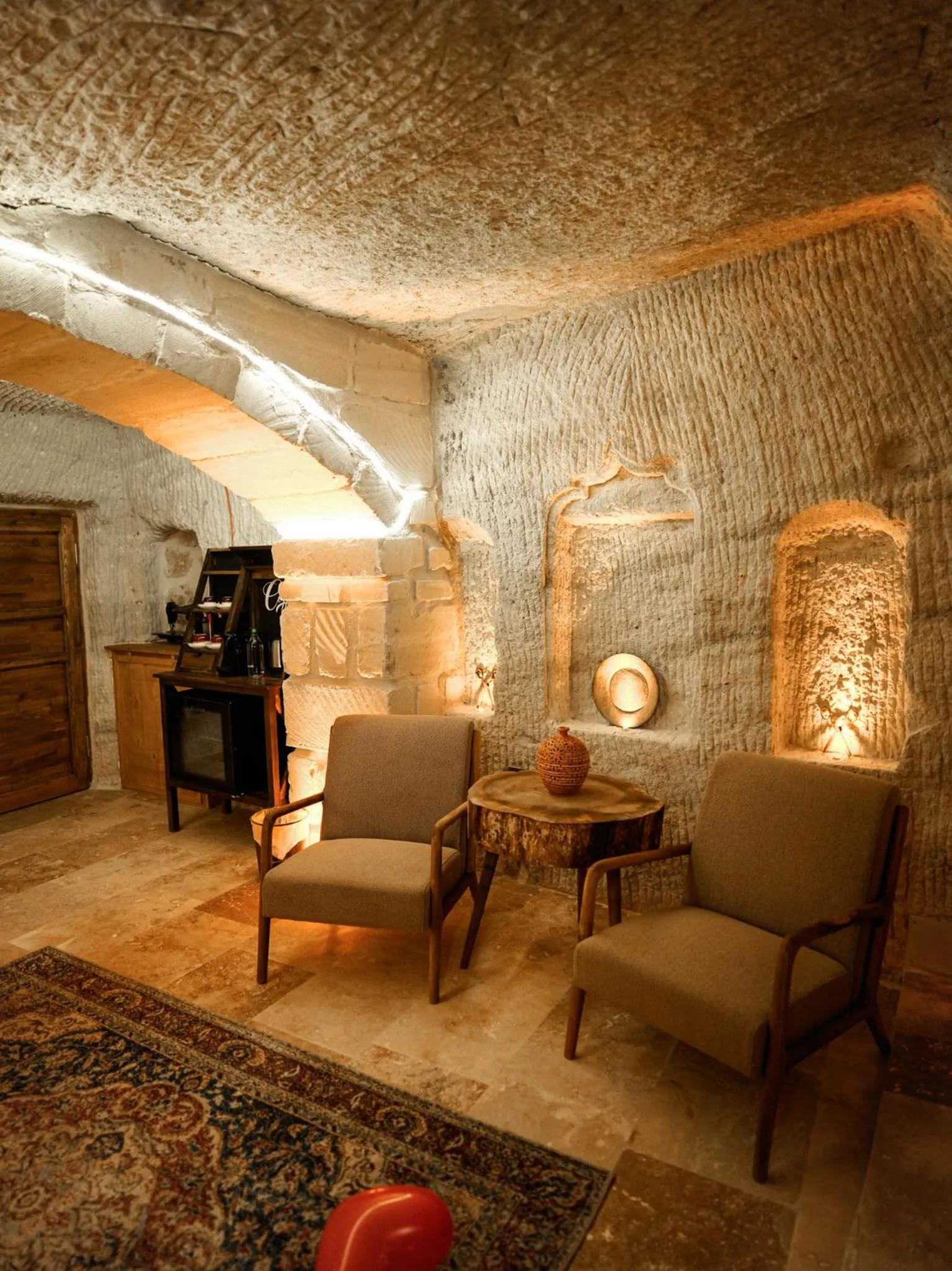 Seating area in Lost City Cappadocia