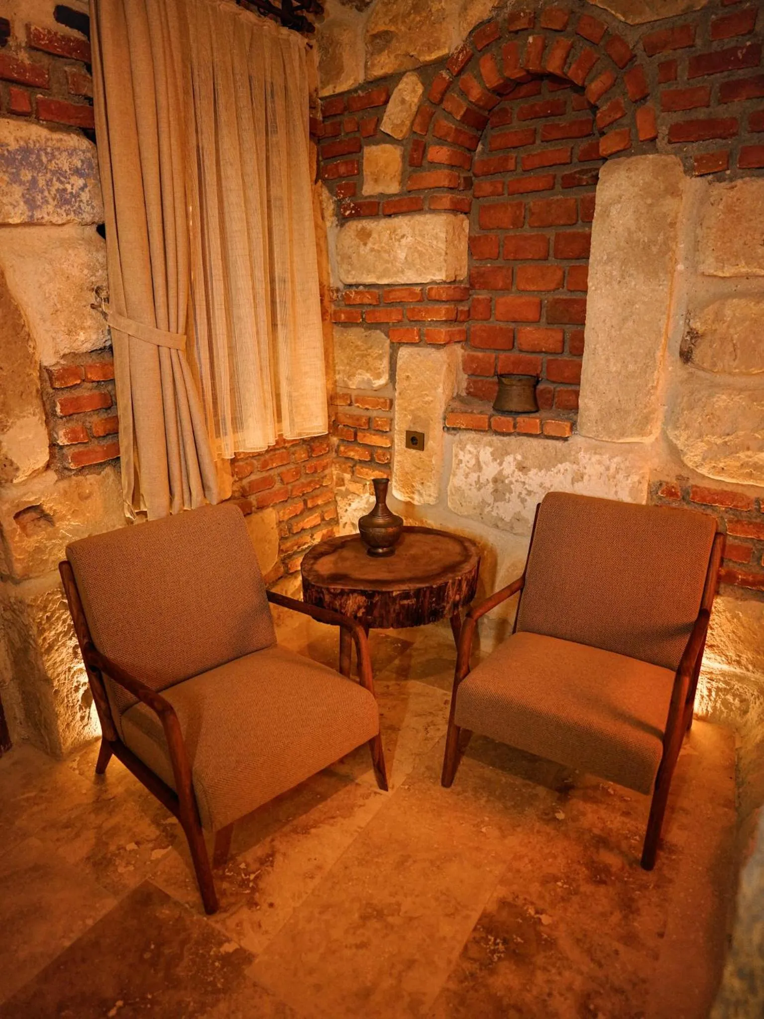 Seating area in Lost City Cappadocia