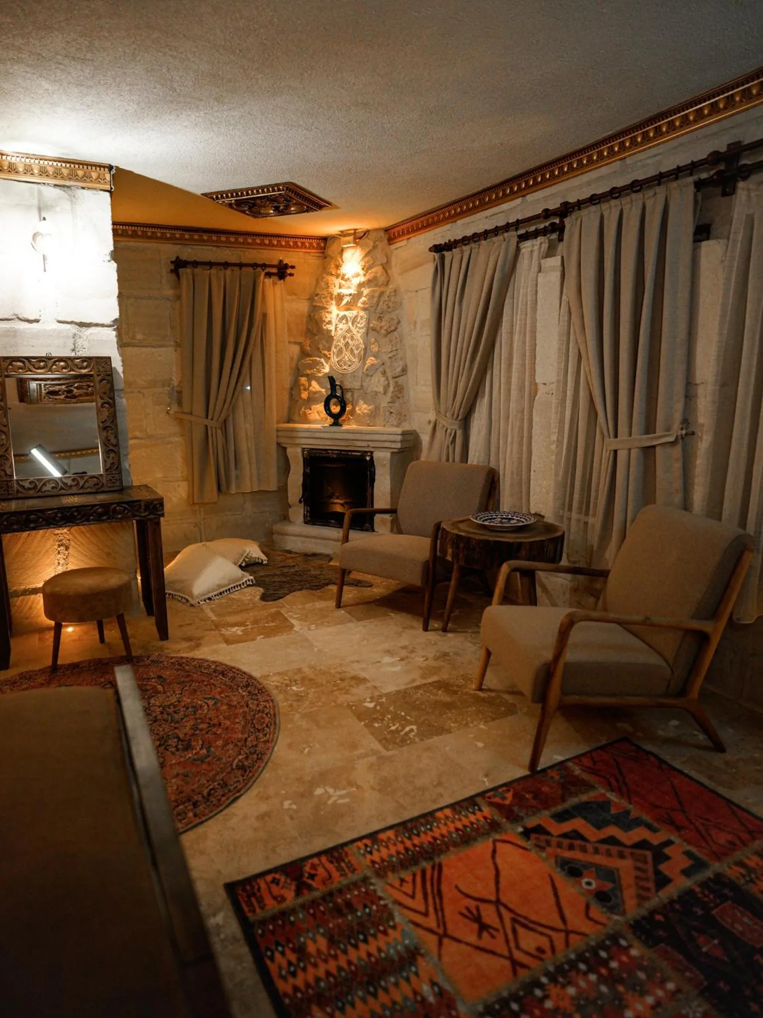 Seating area in Lost City Cappadocia