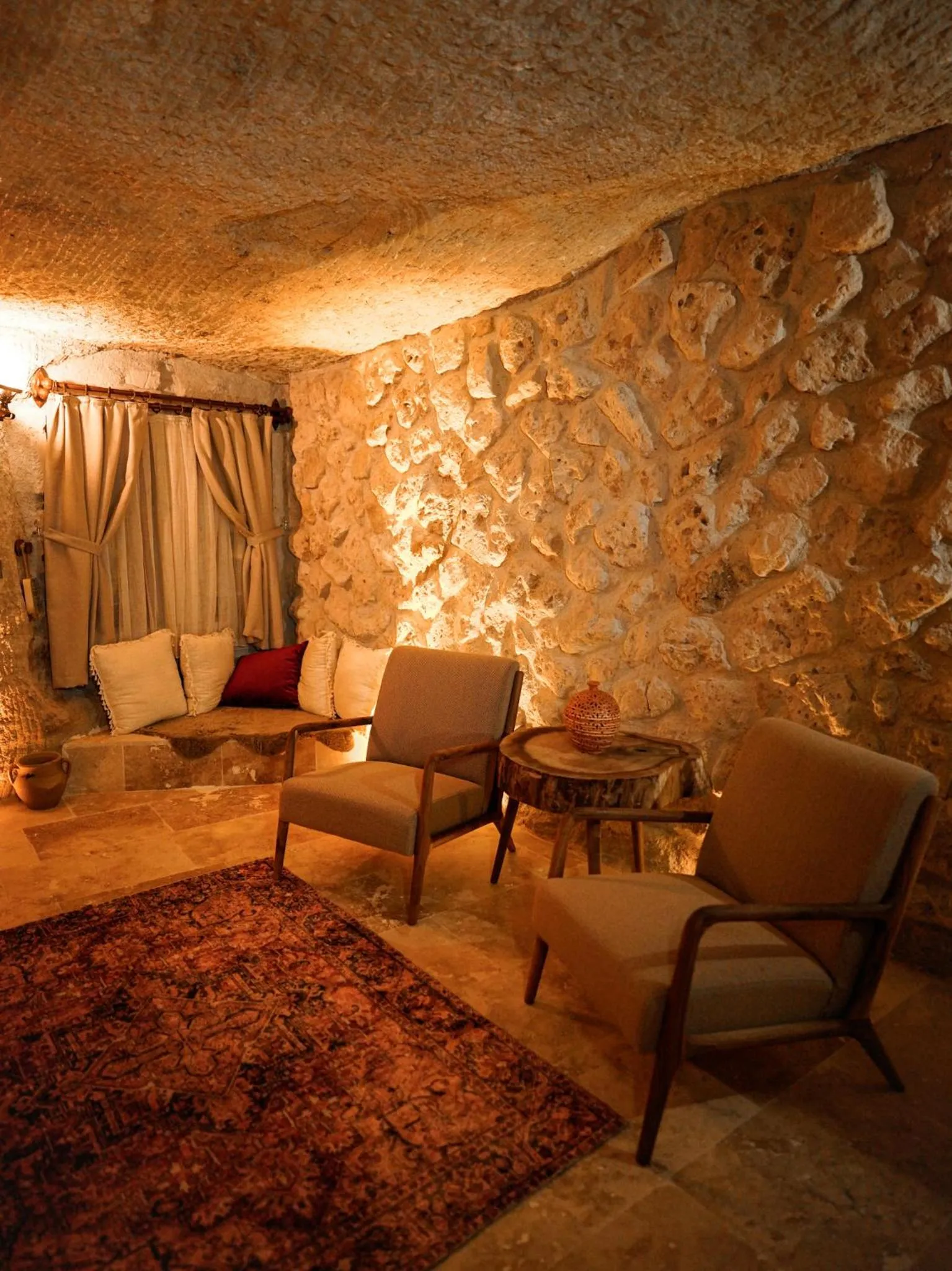 Seating area in Lost City Cappadocia