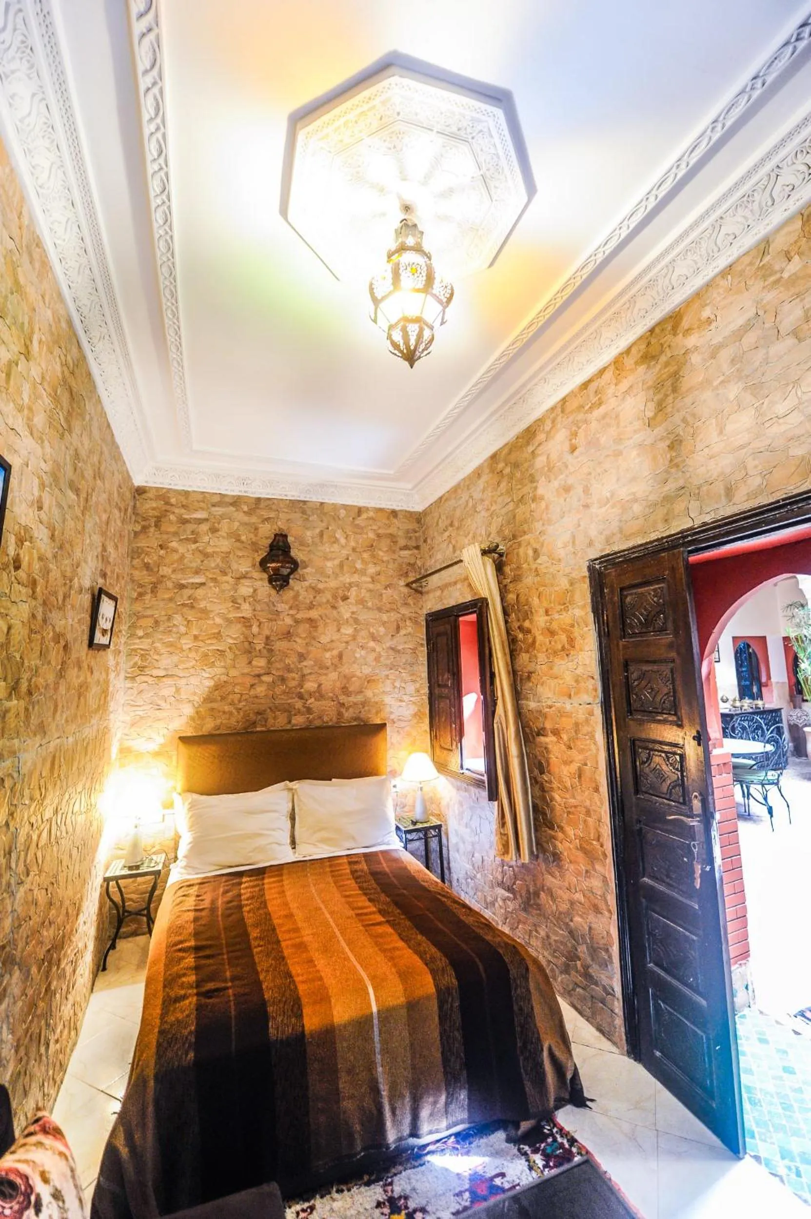 Bed in Riad Errabii & Spa