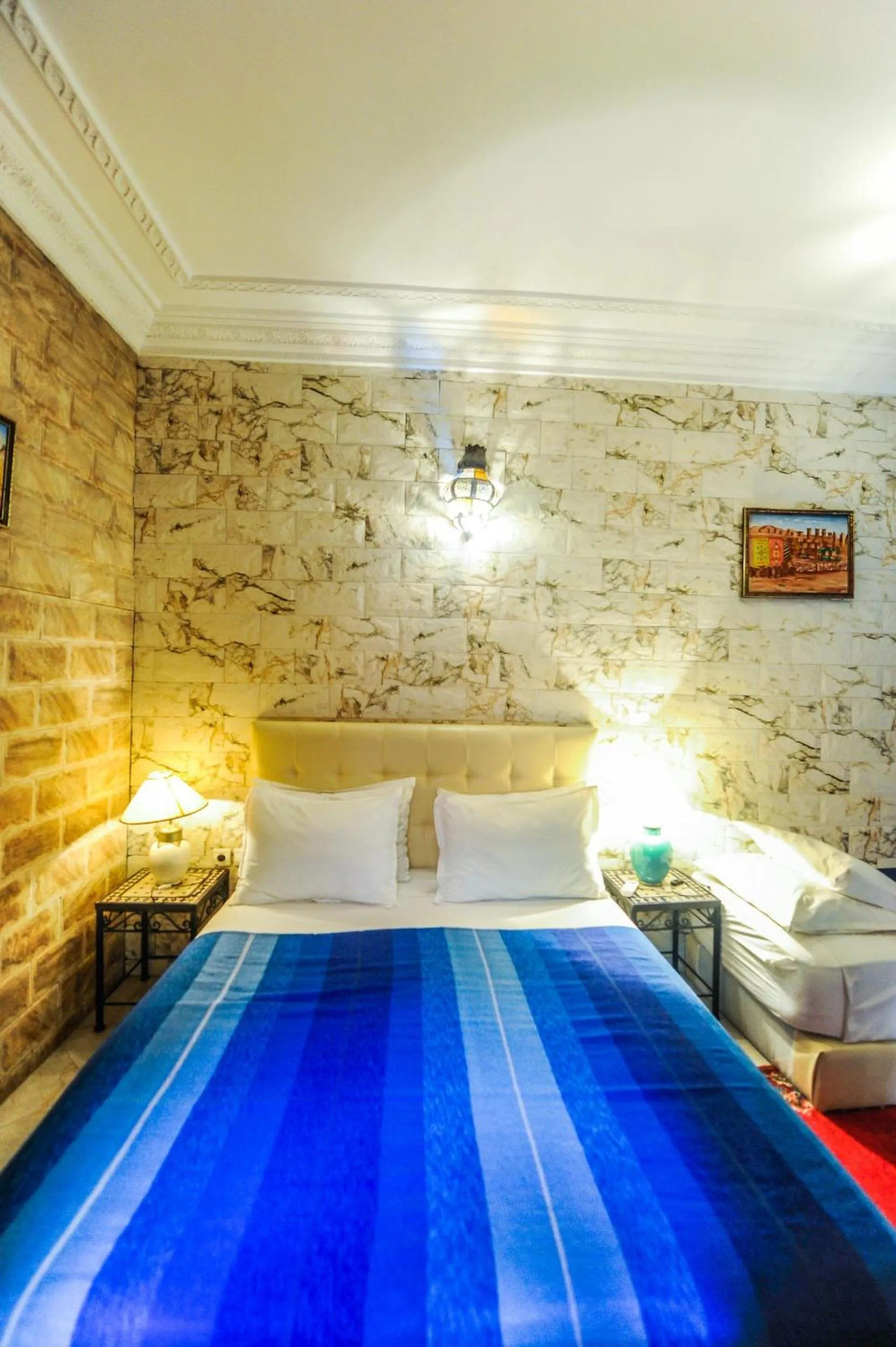 Bed in Riad Errabii & Spa