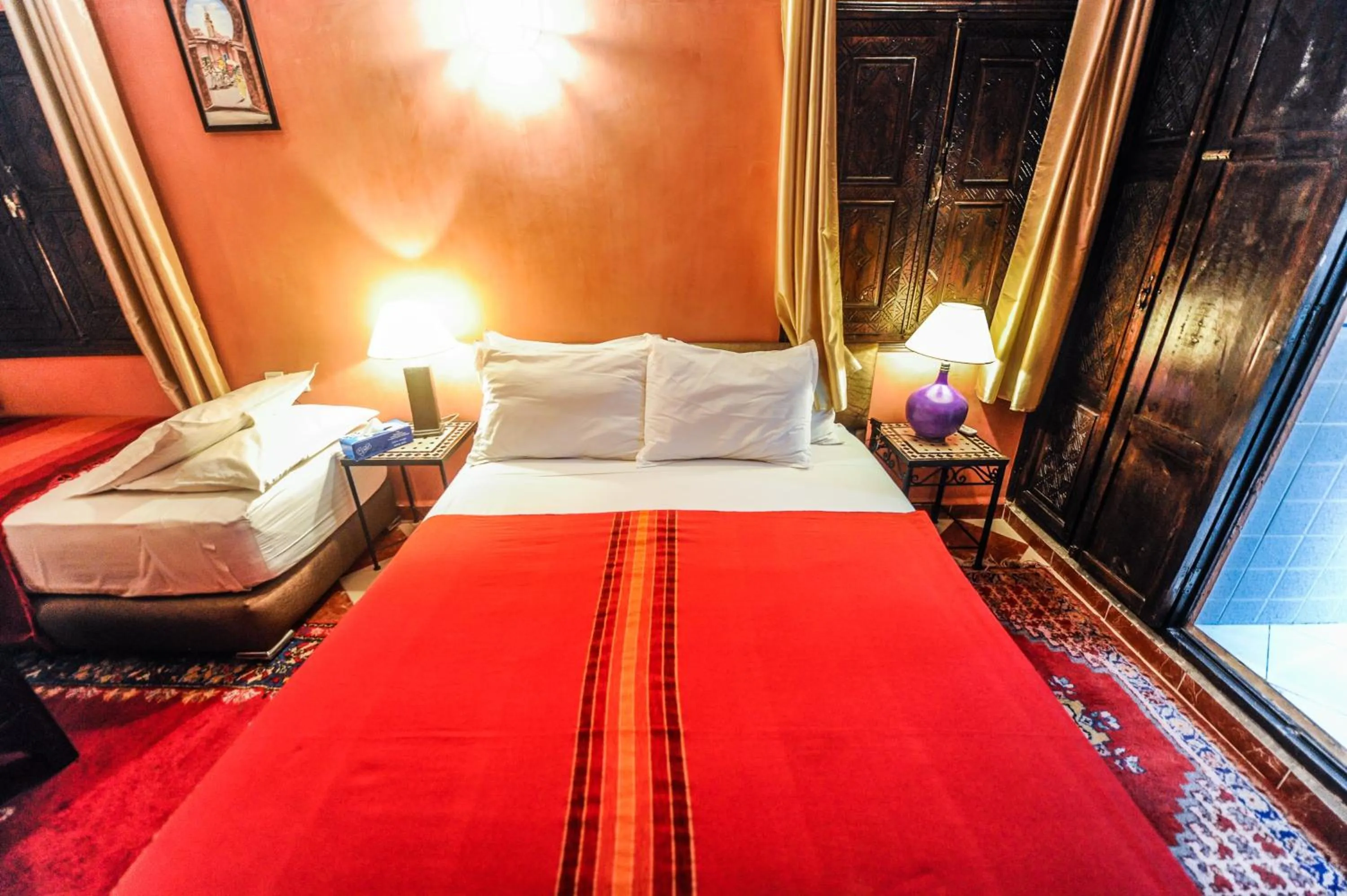 Bed in Riad Errabii & Spa