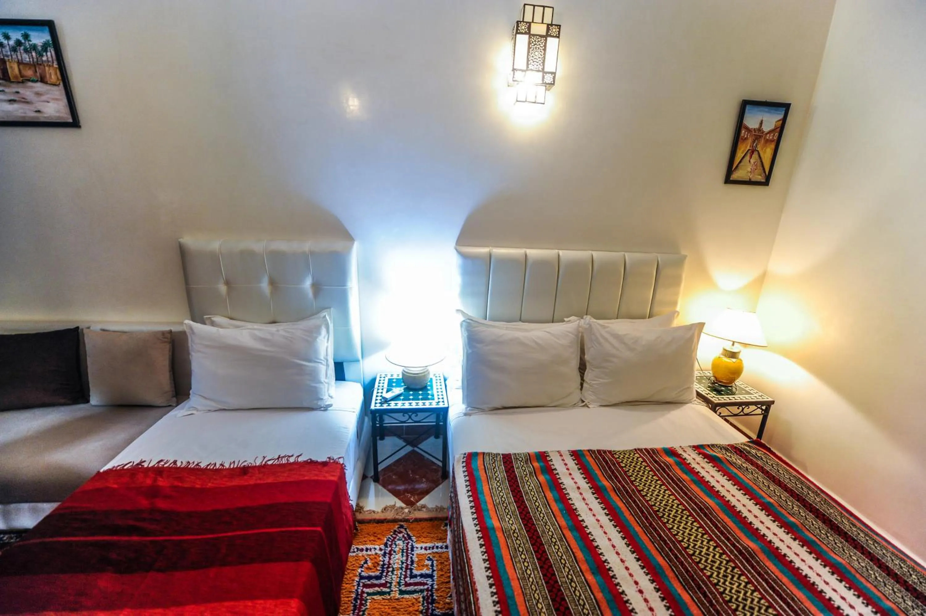 Bed in Riad Errabii & Spa
