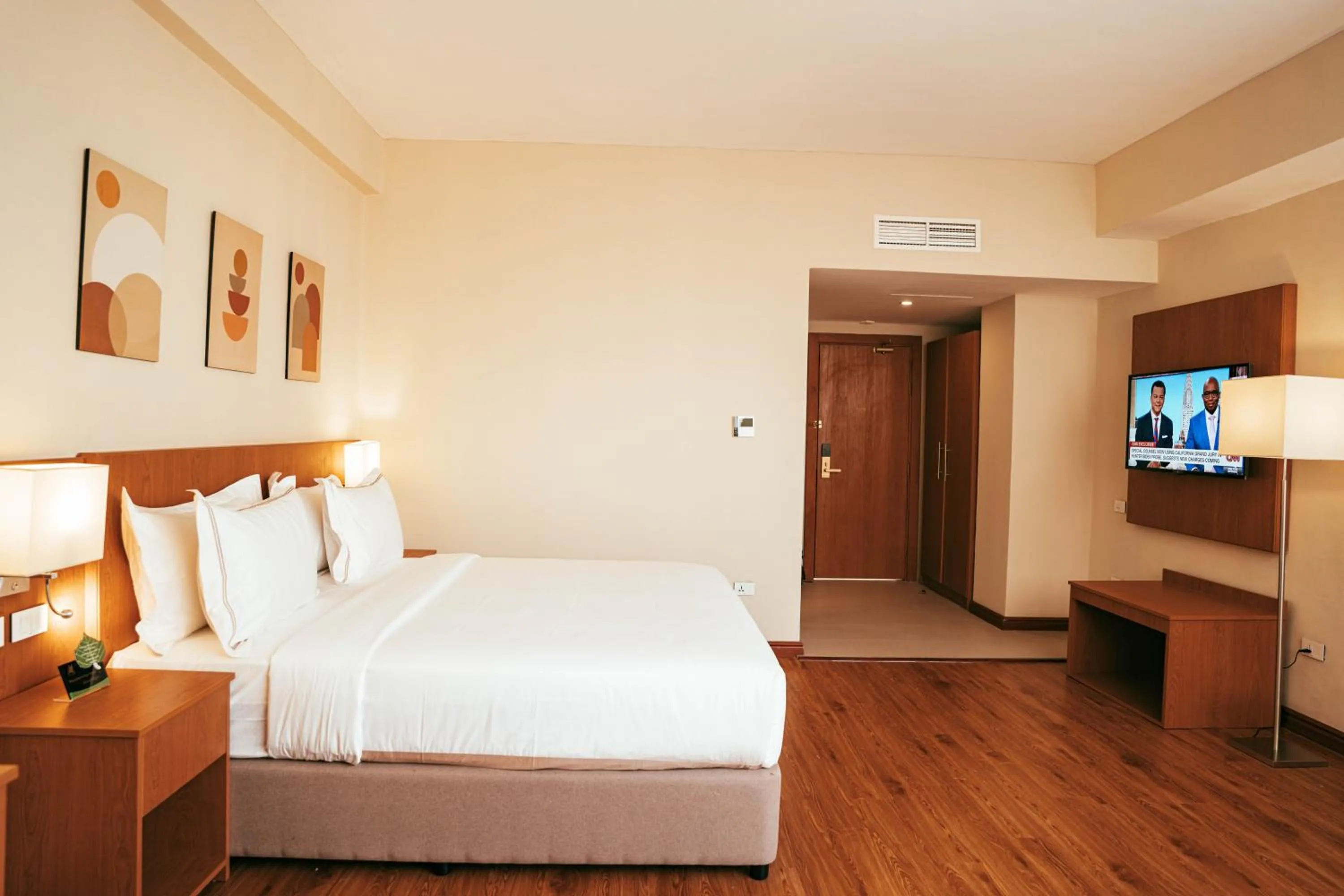 Bed in AYA Addis Hotel