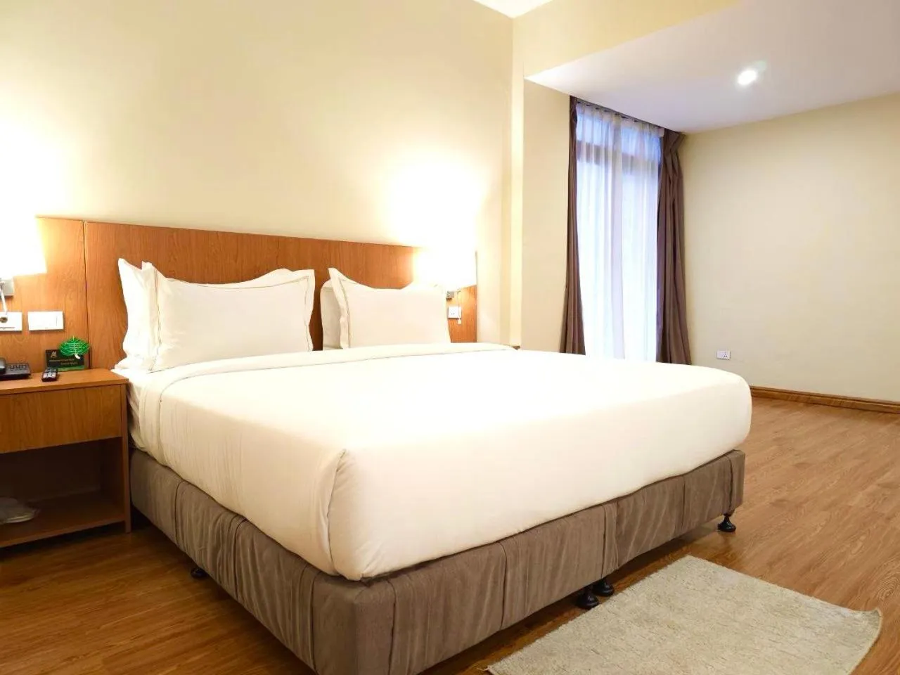 Bed in AYA Addis Hotel